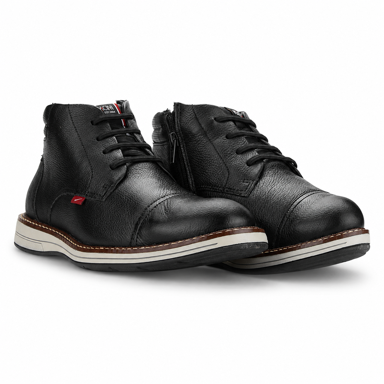 Botin Ferracini Hombre 6153 Kingston Negro Casual-4
