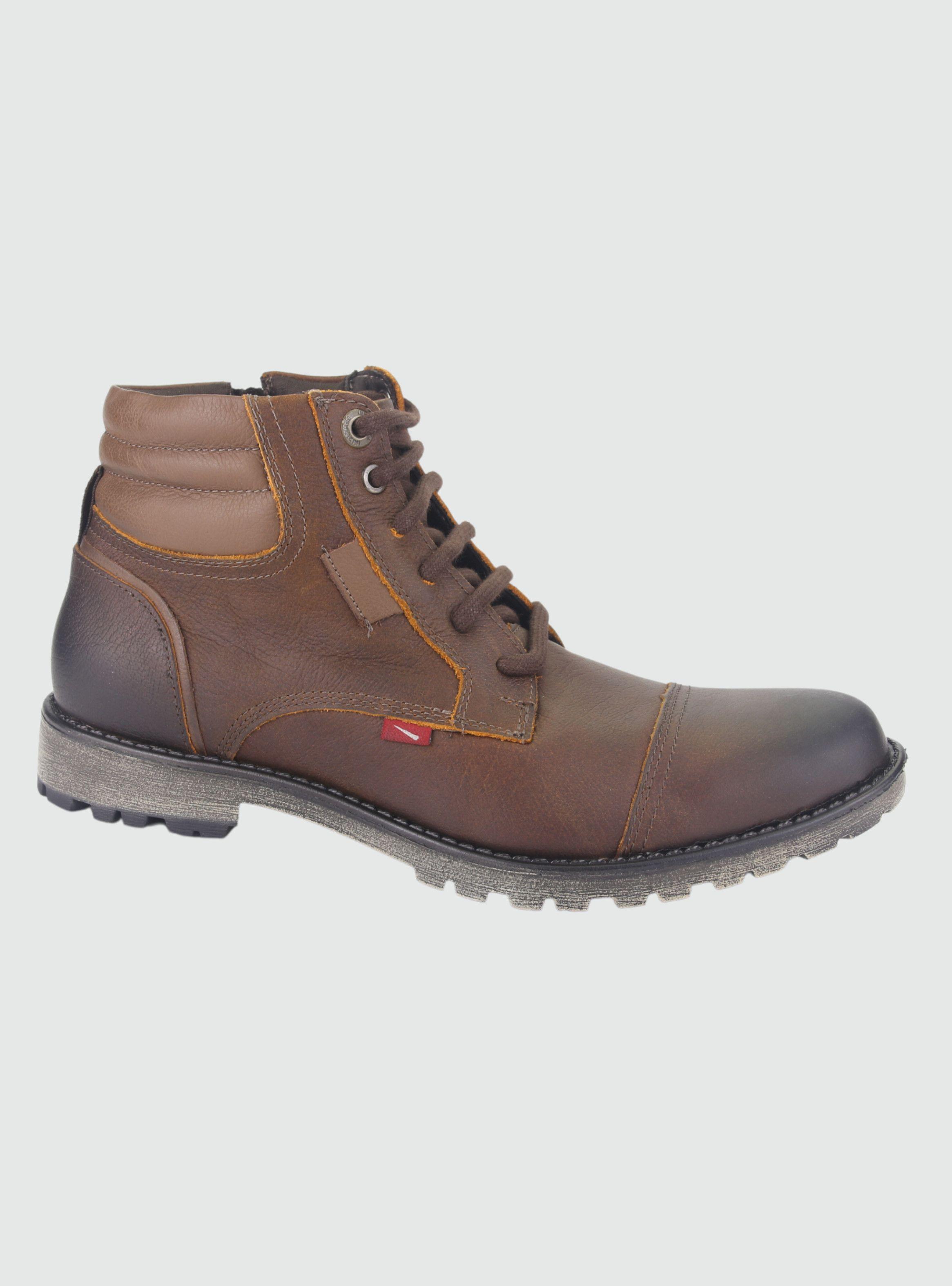Botin Ferracini Hombre 9937 Café Casual-0