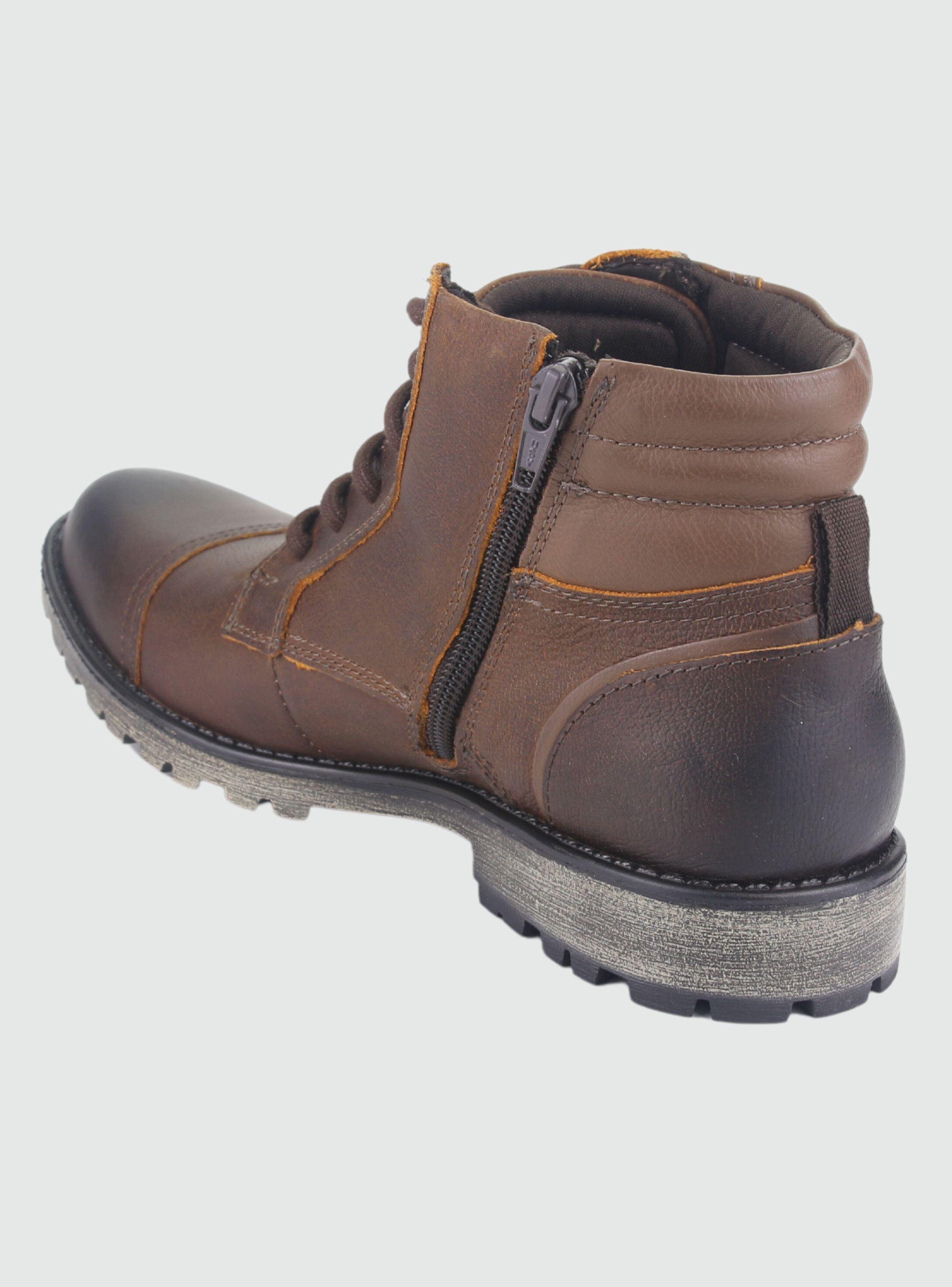 Botin Ferracini Hombre 9937 Café Casual-3