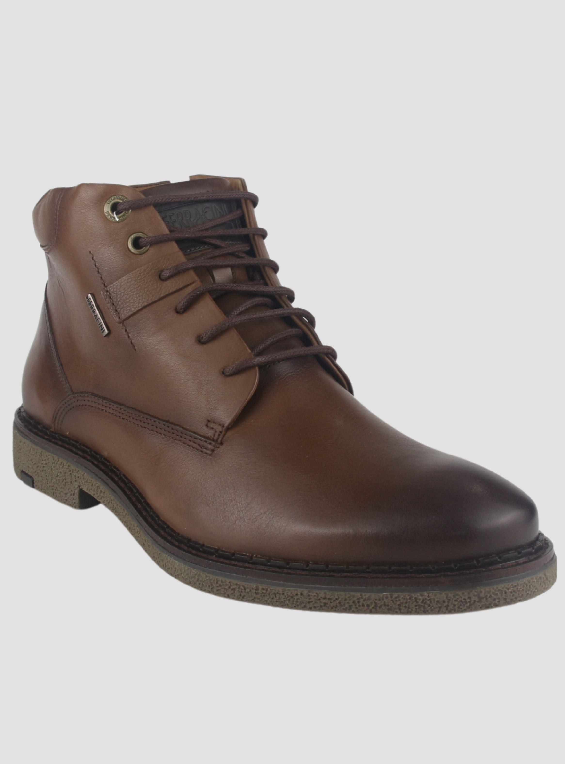 Botin Ferracini Hombre 9720 Almada Café Casual-2