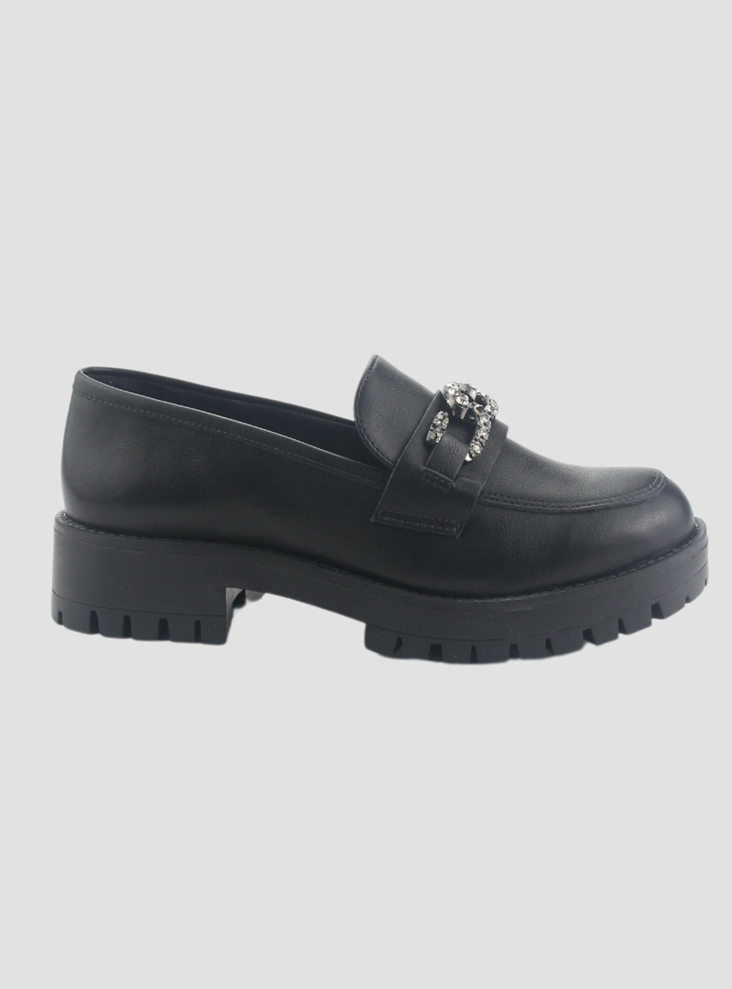 Mocasin Via Marte Mujer 083-005-01 Negro Casual-0