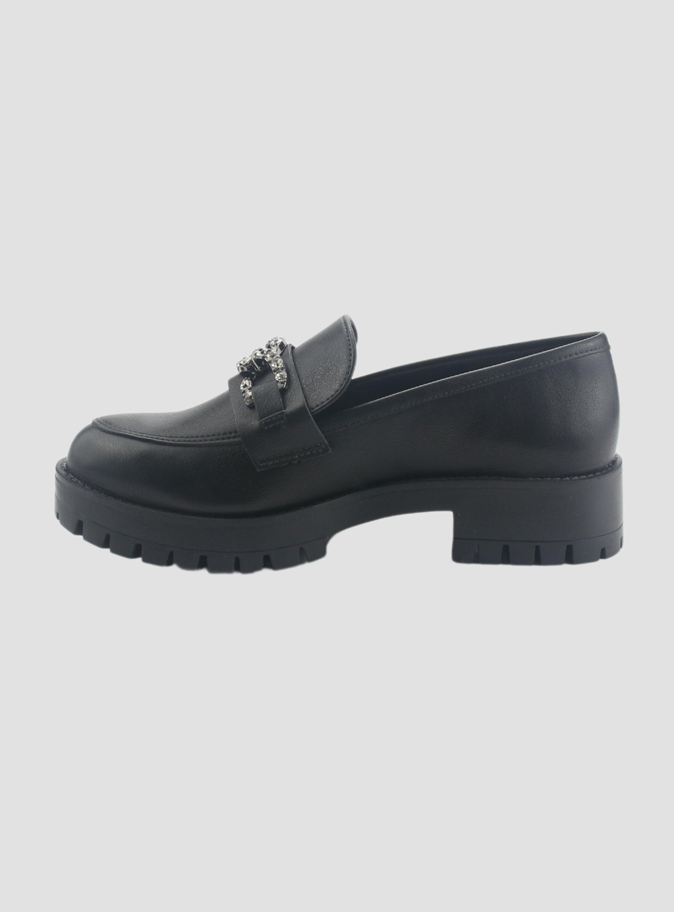 Mocasin Via Marte Mujer 083-005-01 Negro Casual-1