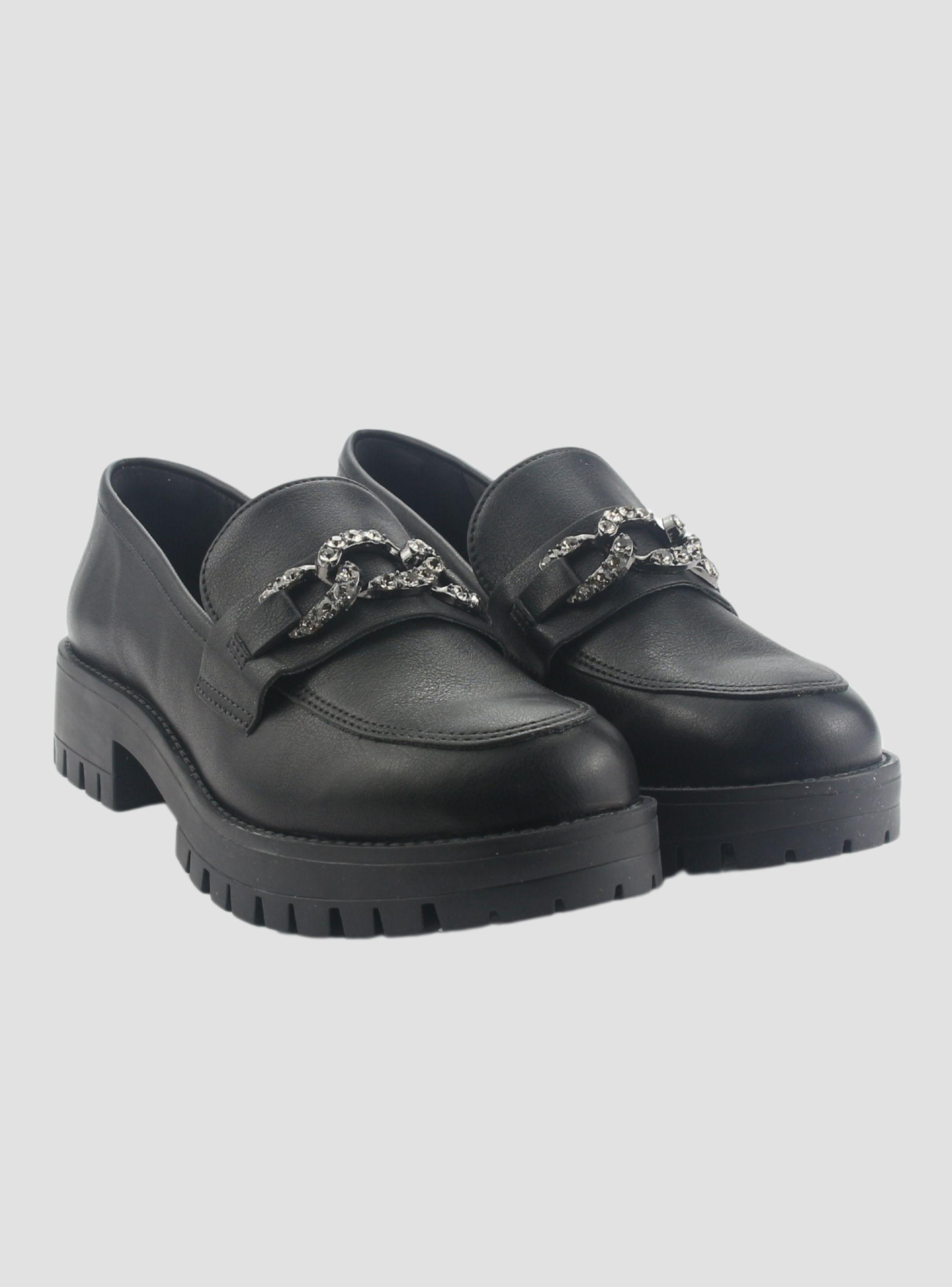 Mocasin Via Marte Mujer 083-005-01 Negro Casual-4