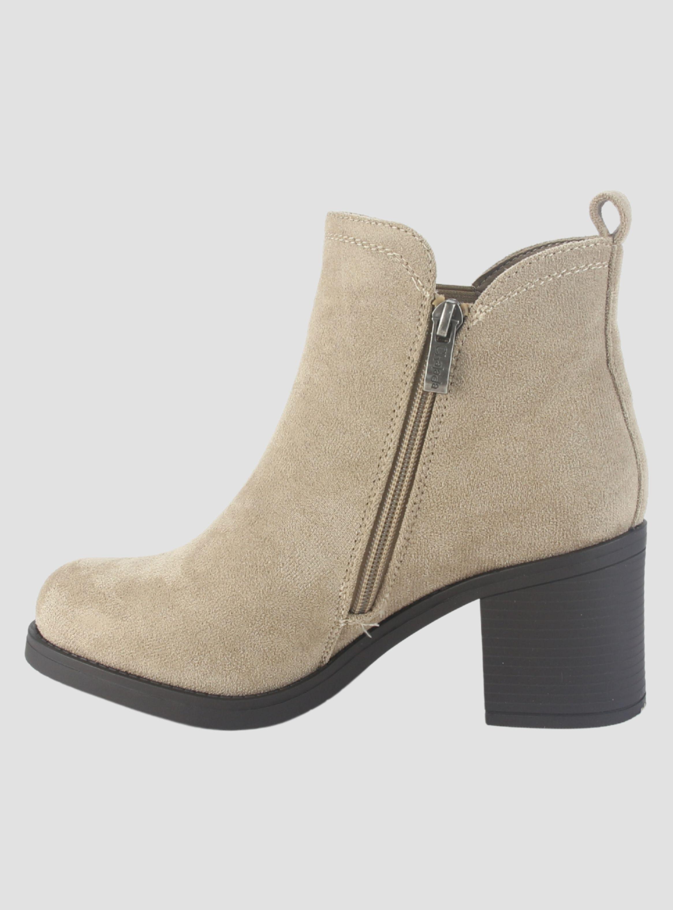 Botin Chalada Mujer Prata-1 Taupe Casual-1