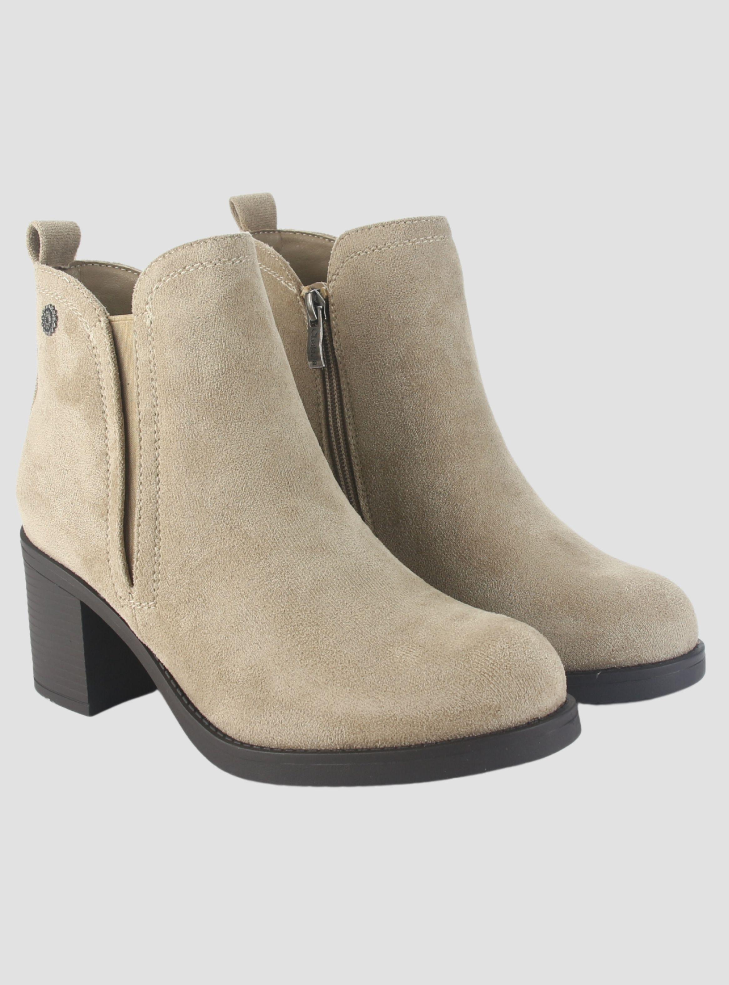 Botin Chalada Mujer Prata-1 Taupe Casual-4
