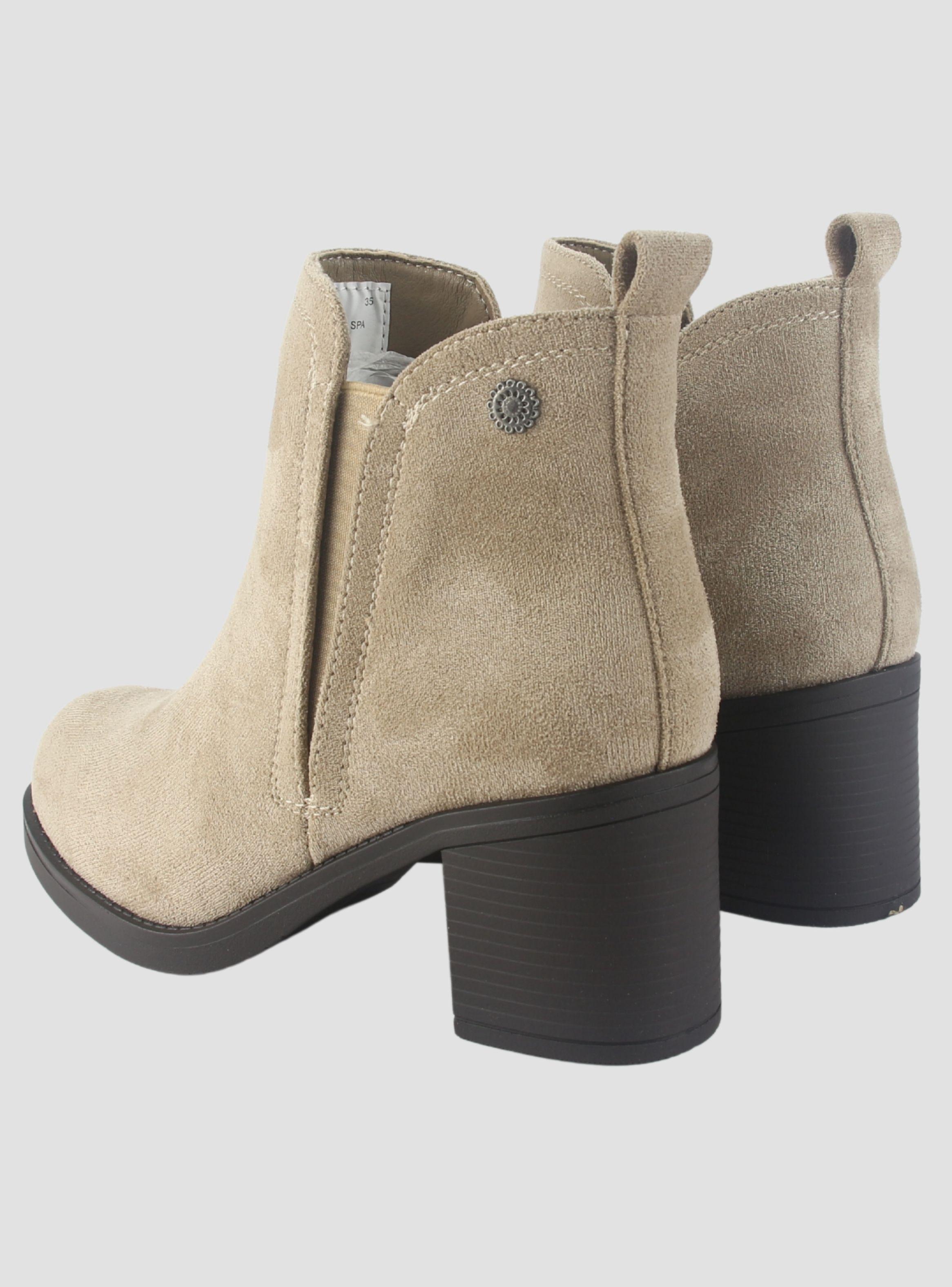 Botin Chalada Mujer Prata-1 Taupe Casual-5