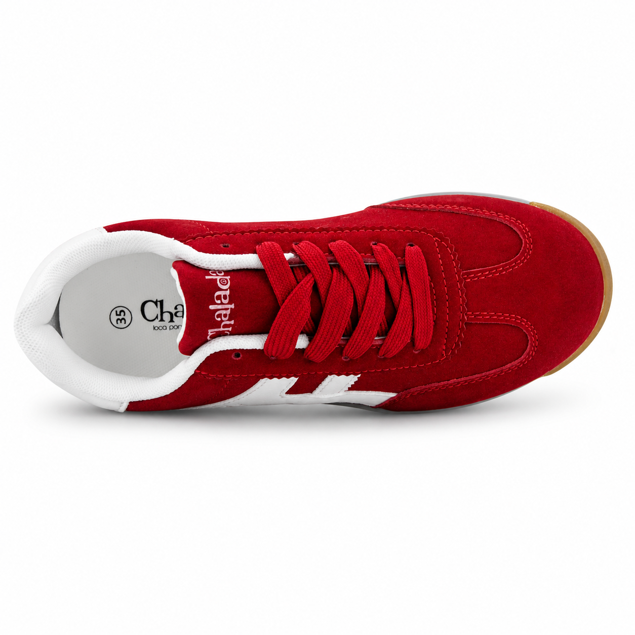 Zapatilla Rojo Mujer Urbano Chalada Front-4