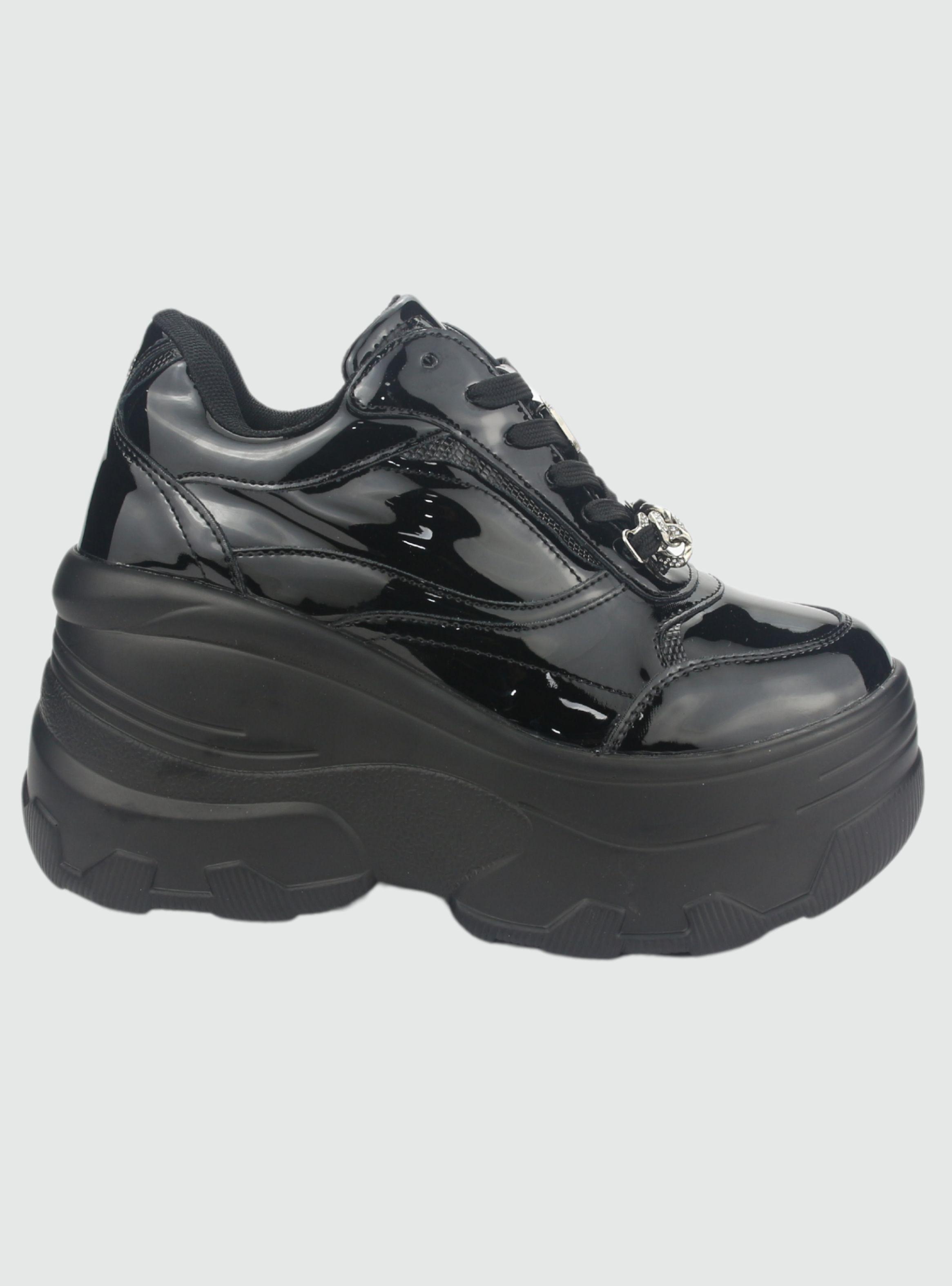 Zapatilla Chalada Mujer Nake-1 Negro Urbano-0