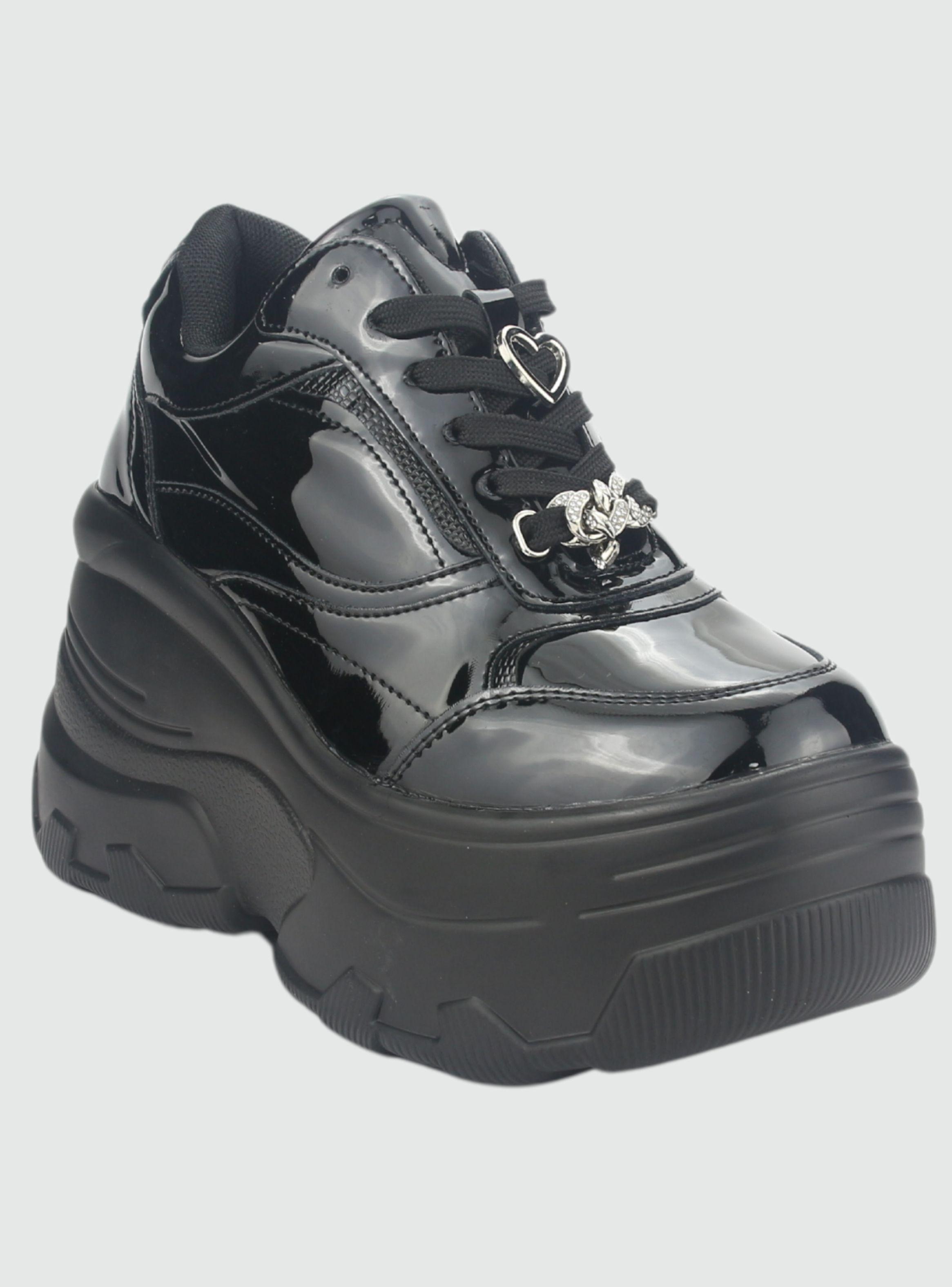 Zapatilla Chalada Mujer Nake-1 Negro Urbano-2