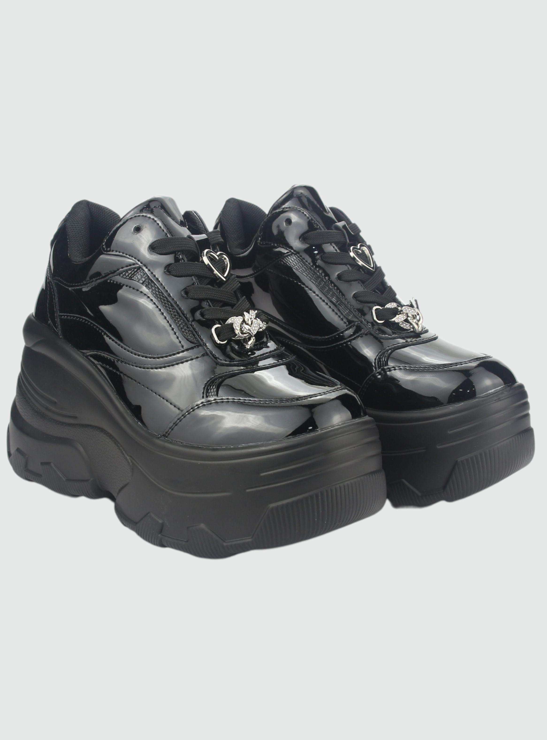 Zapatilla Chalada Mujer Nake-1 Negro Urbano-3