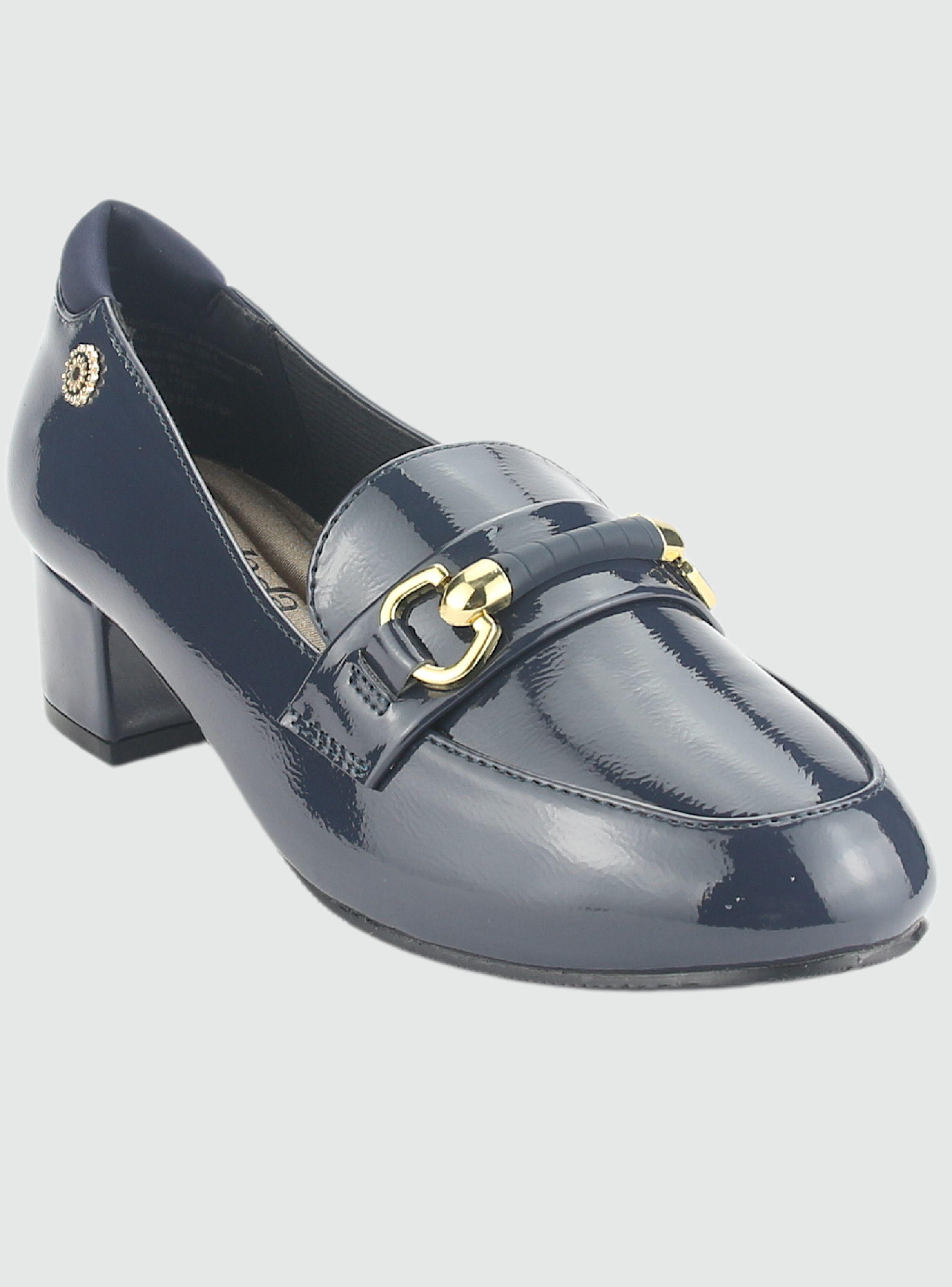Mocasin Chalada Mujer Reyna-1 Azul Marino Casual-1