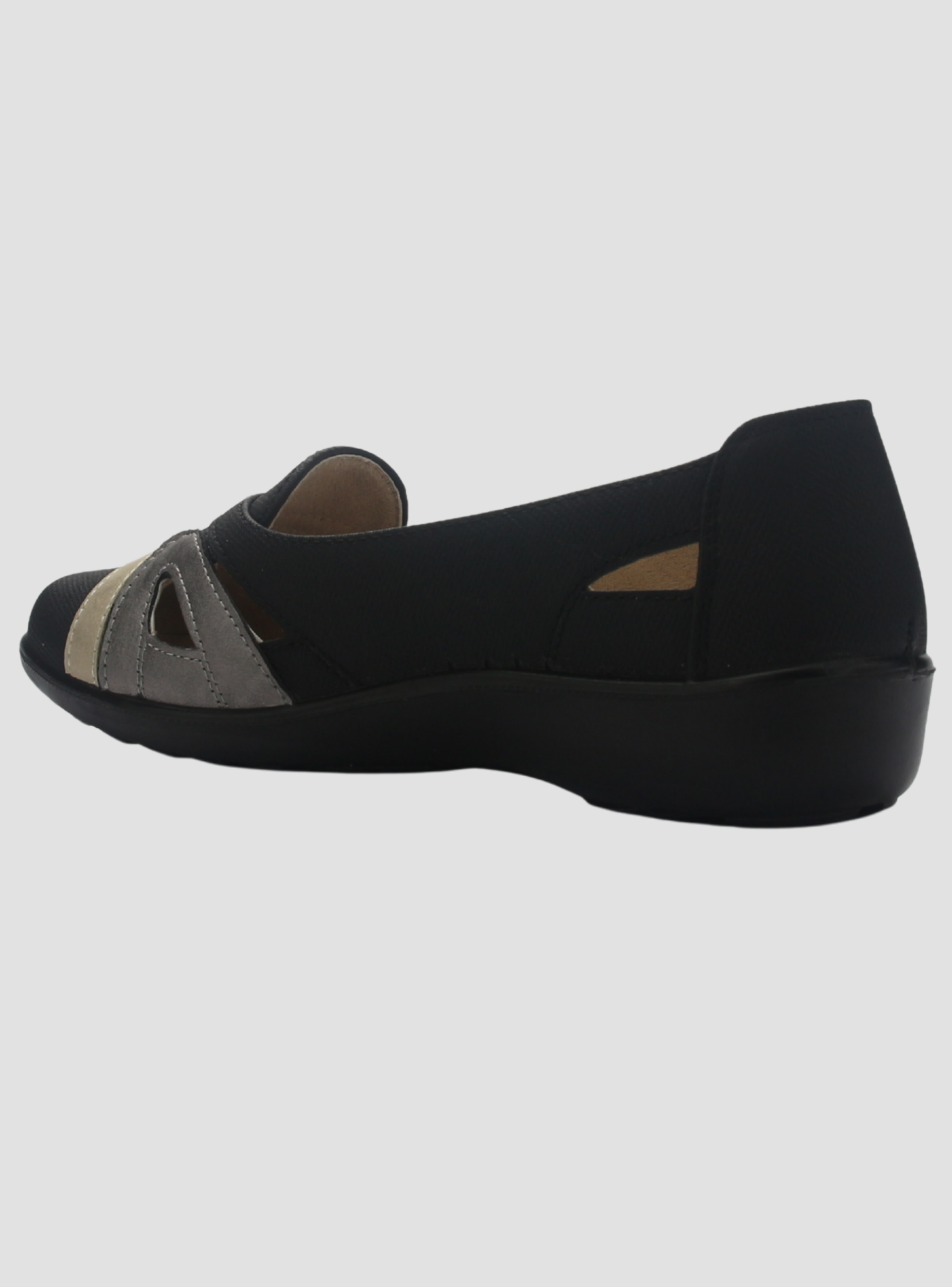 Zapato de Mujer de color Negro/Dorado Casual Chalada Deco-12-3