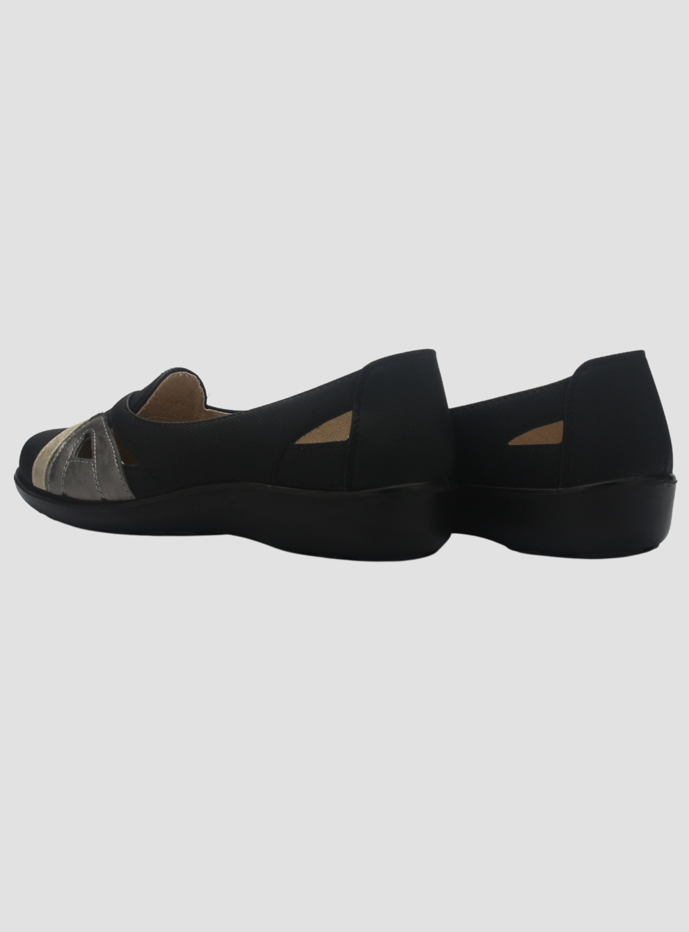 Zapato de Mujer de color Negro/Dorado Casual Chalada Deco-12-5