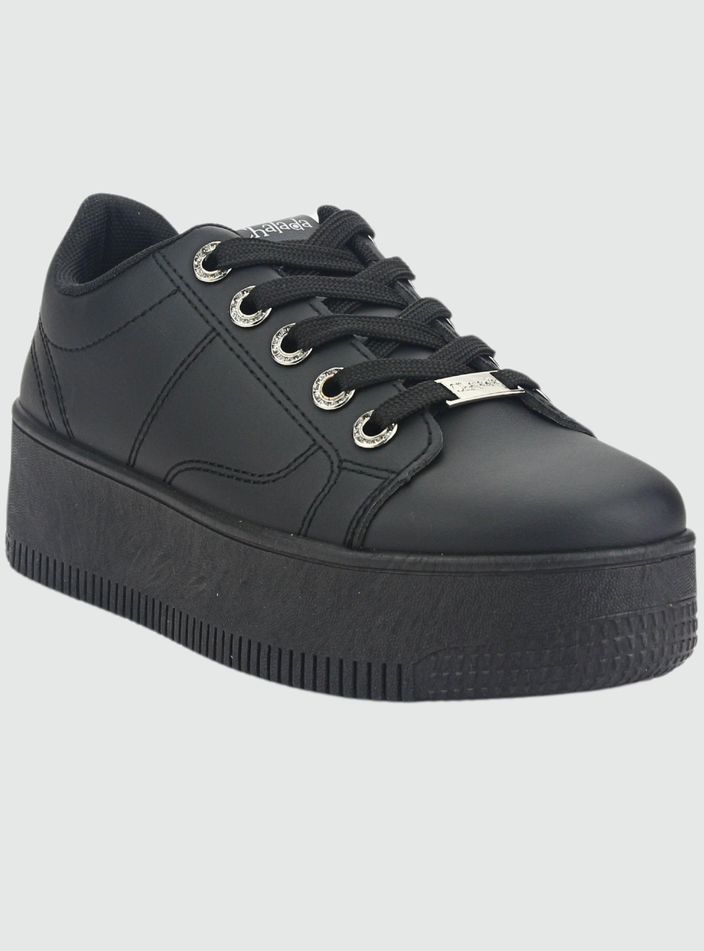 Zapatilla Chalada Mujer Metta-15 Negro Urbano-2