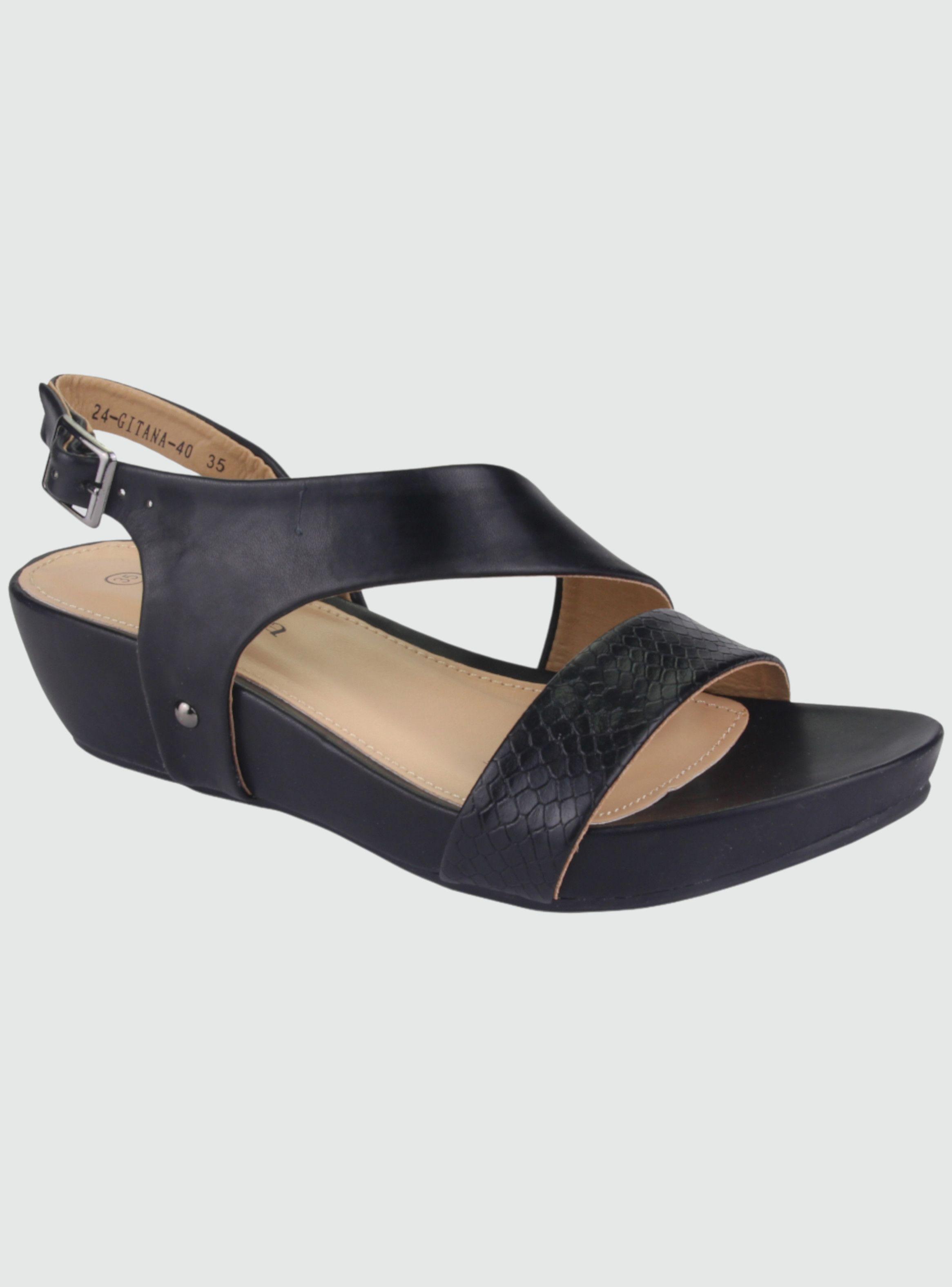 Sandalia Chalada Mujer Gitana-40 Negro Moda-0