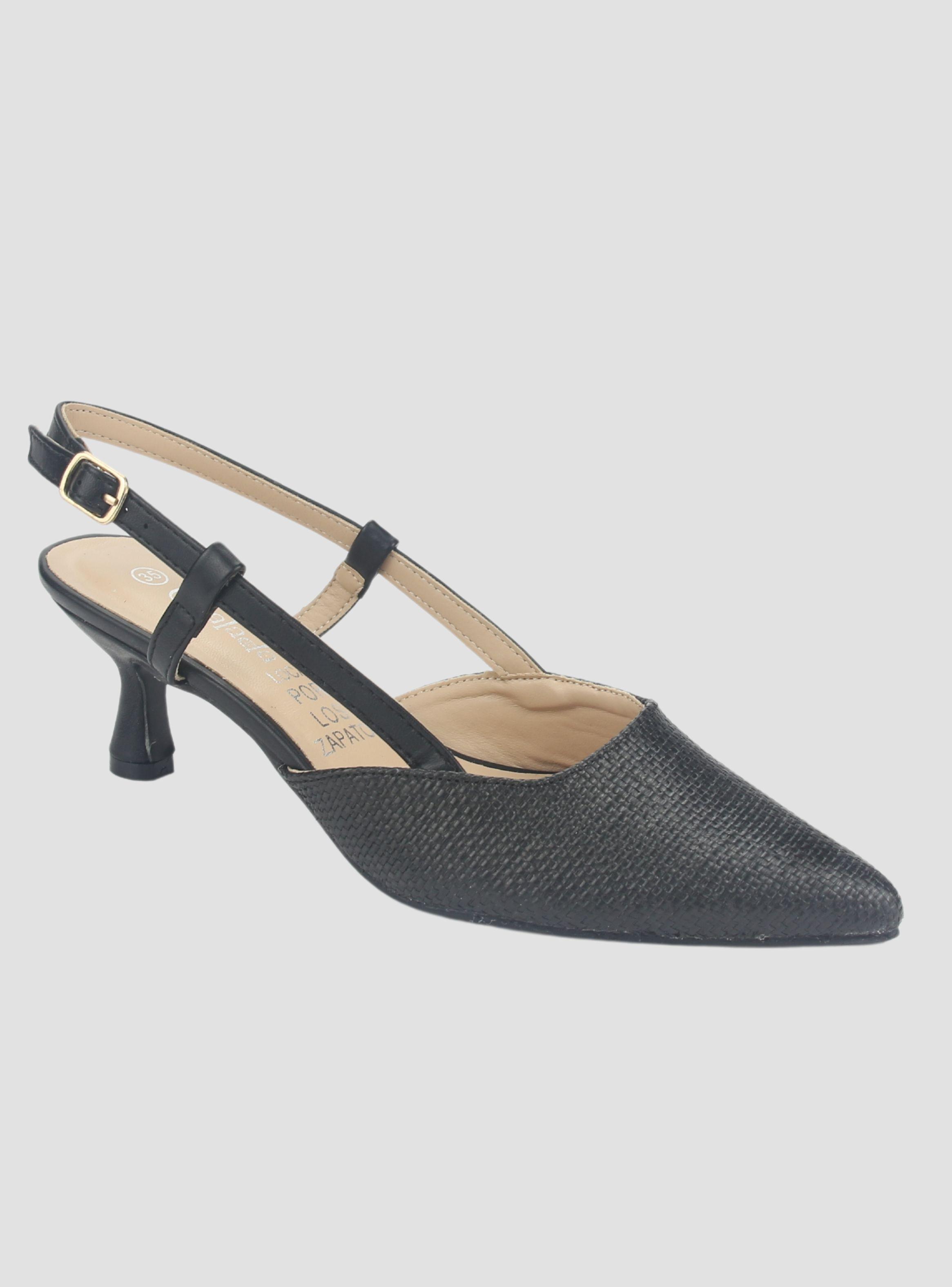 Zapato Chalada Mujer Chiapa-2 Negro Casual-2