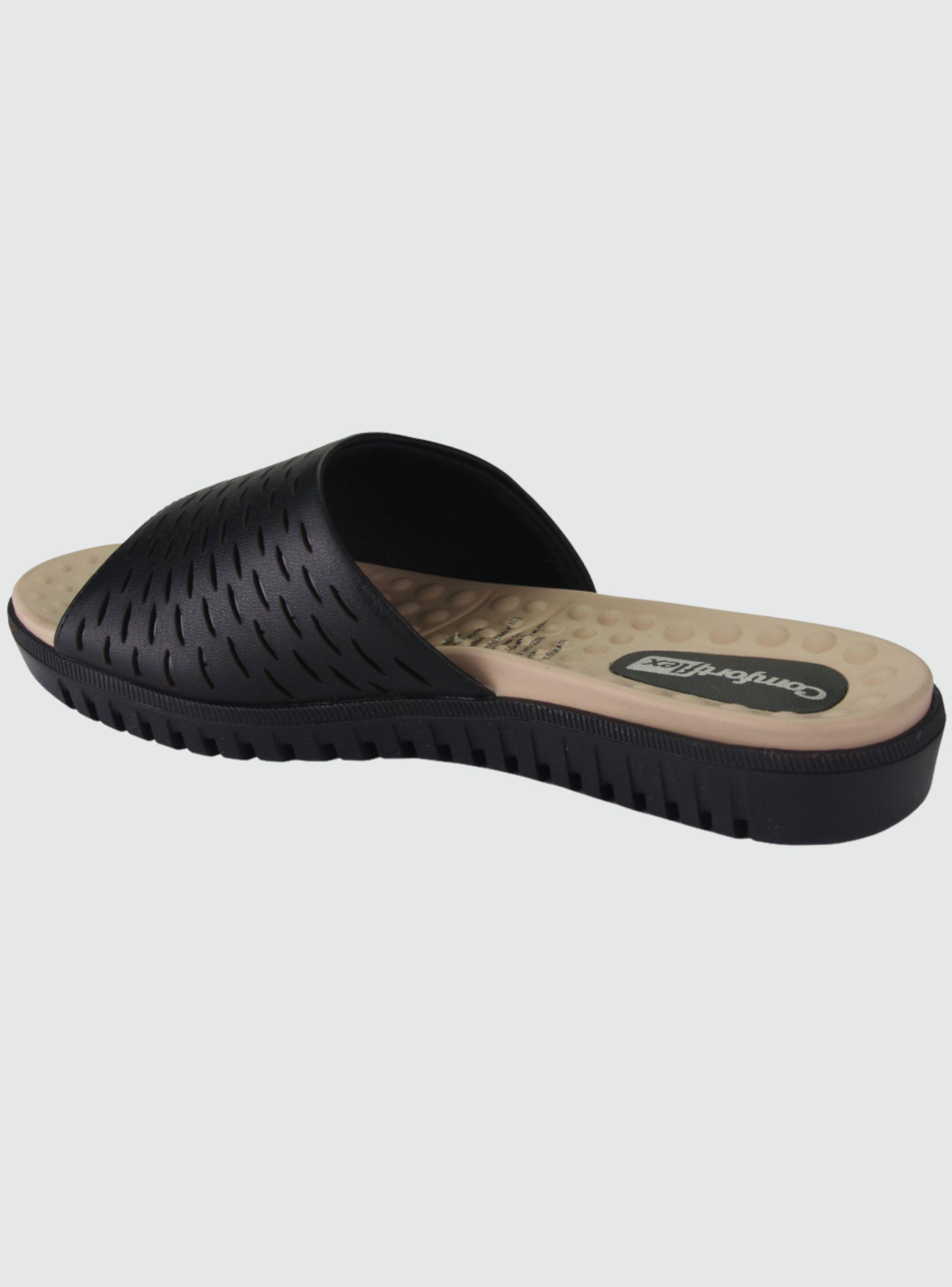Sandalia Comfortflex Mujer 2145303 Negro Moda-1