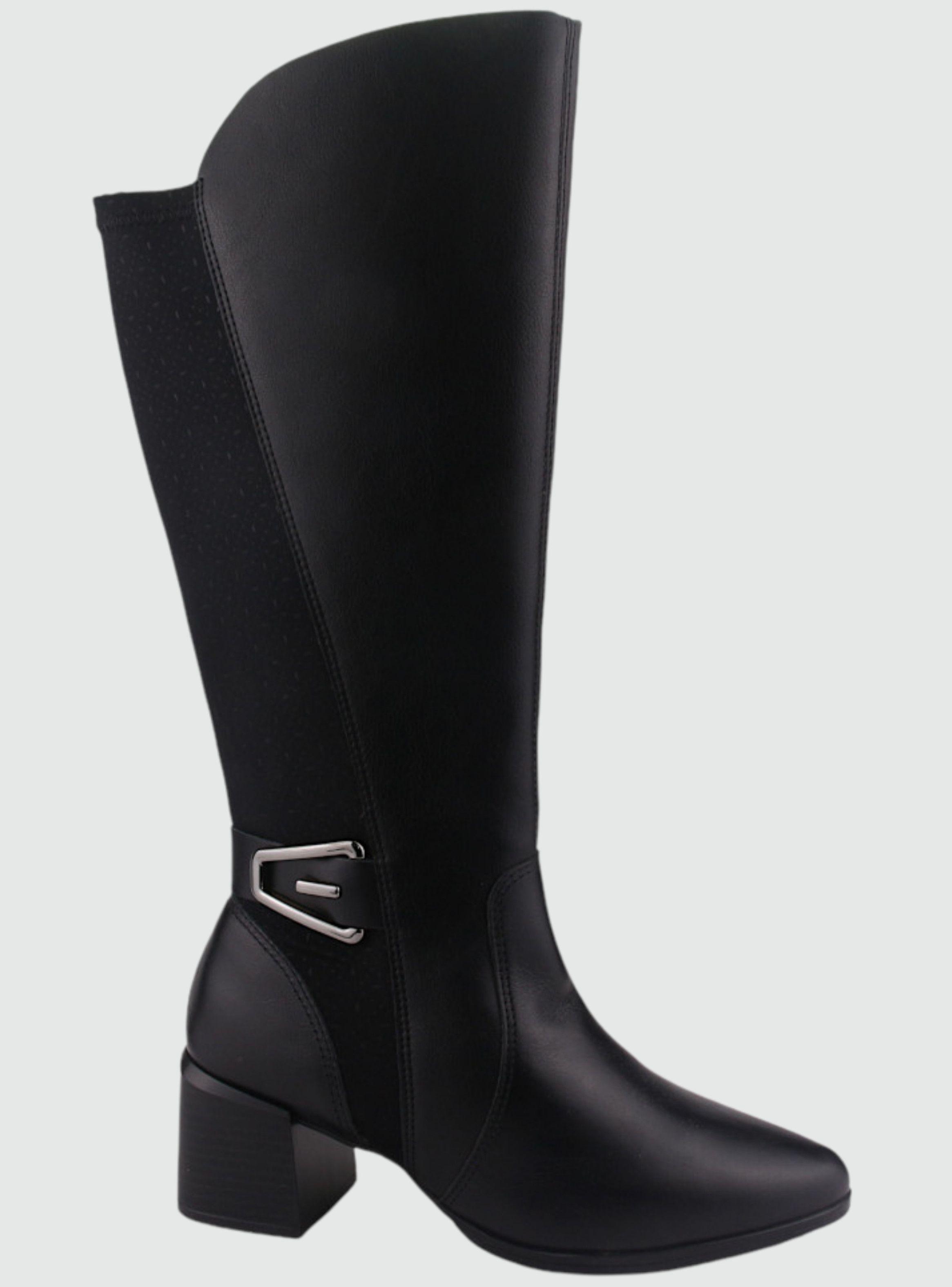 Bota Comfortflex Mujer 2298303 Negro Casual-0