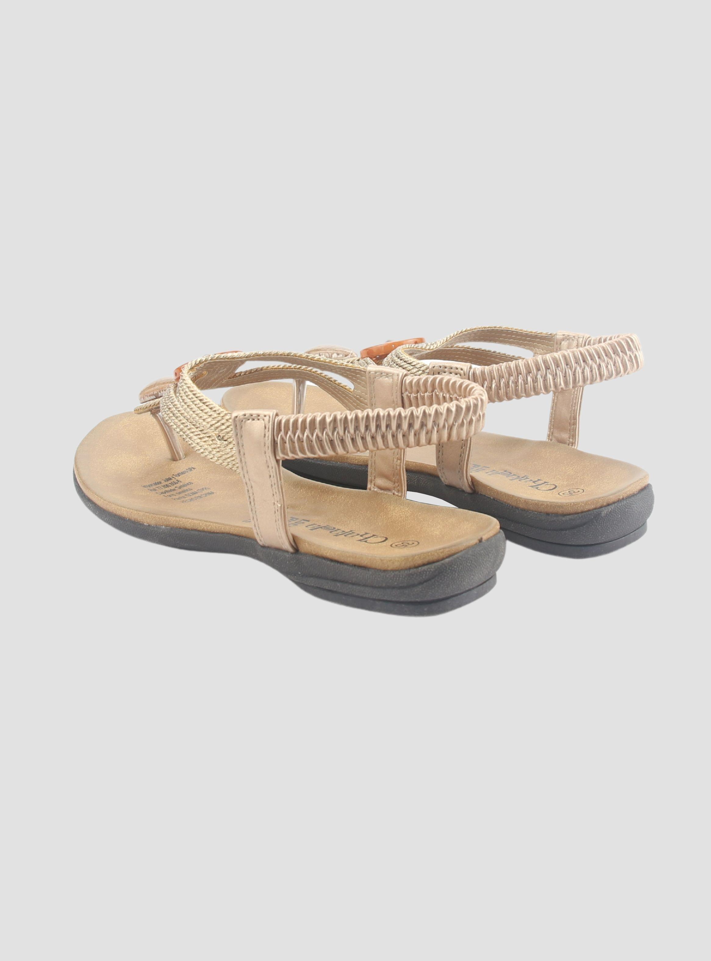Sandalia Chalada Mujer Anatomic78 Dorado Casual-5