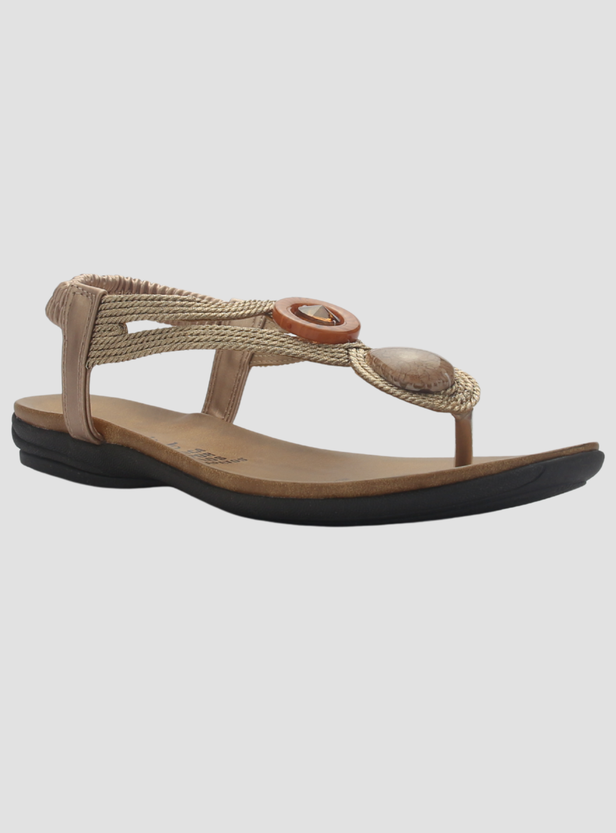 Sandalia Chalada Mujer Anatomic78 Dorado Casual-2