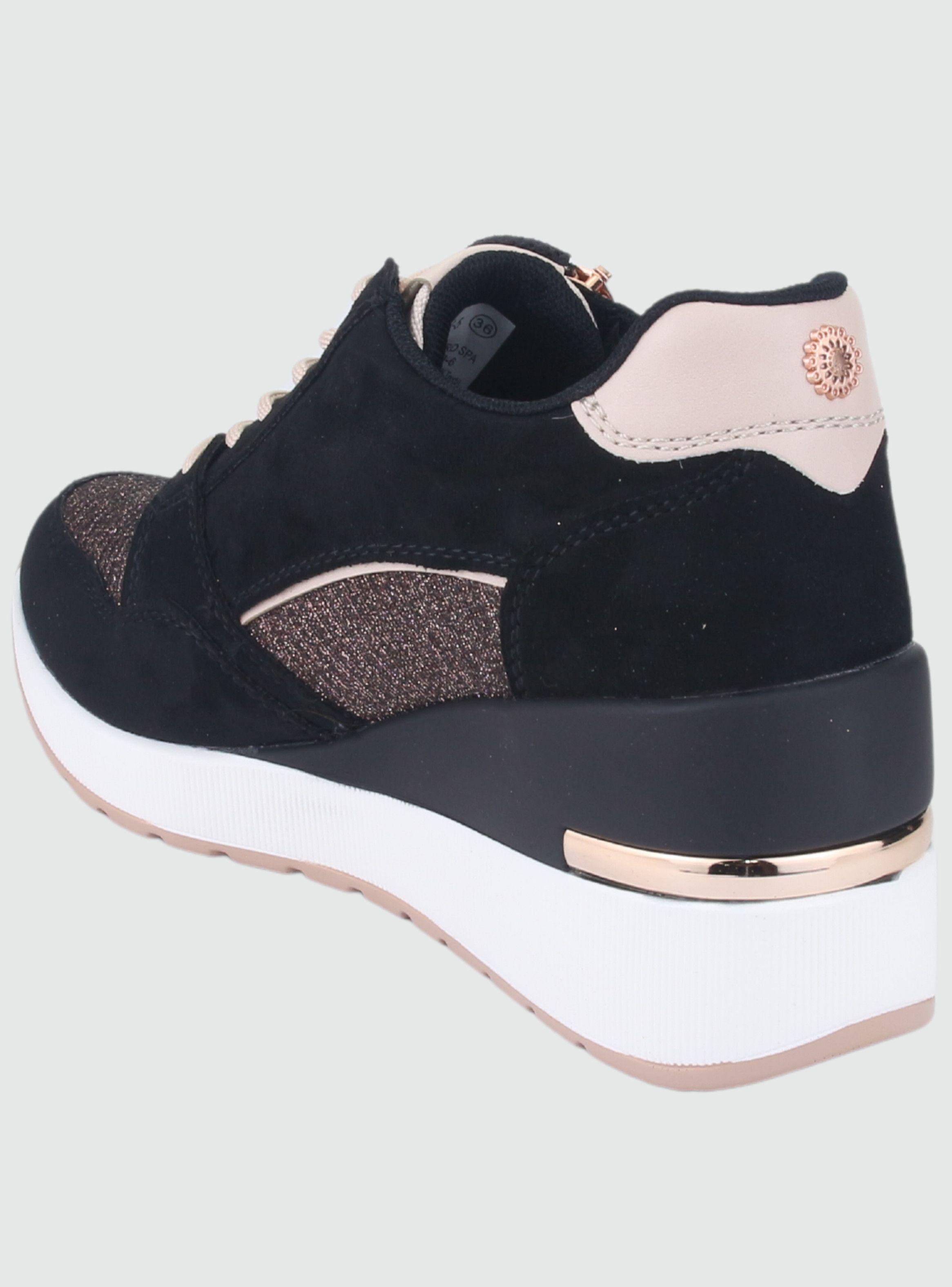 Zapatilla Chalada Mujer Bolden-5 Negro Urbano-3