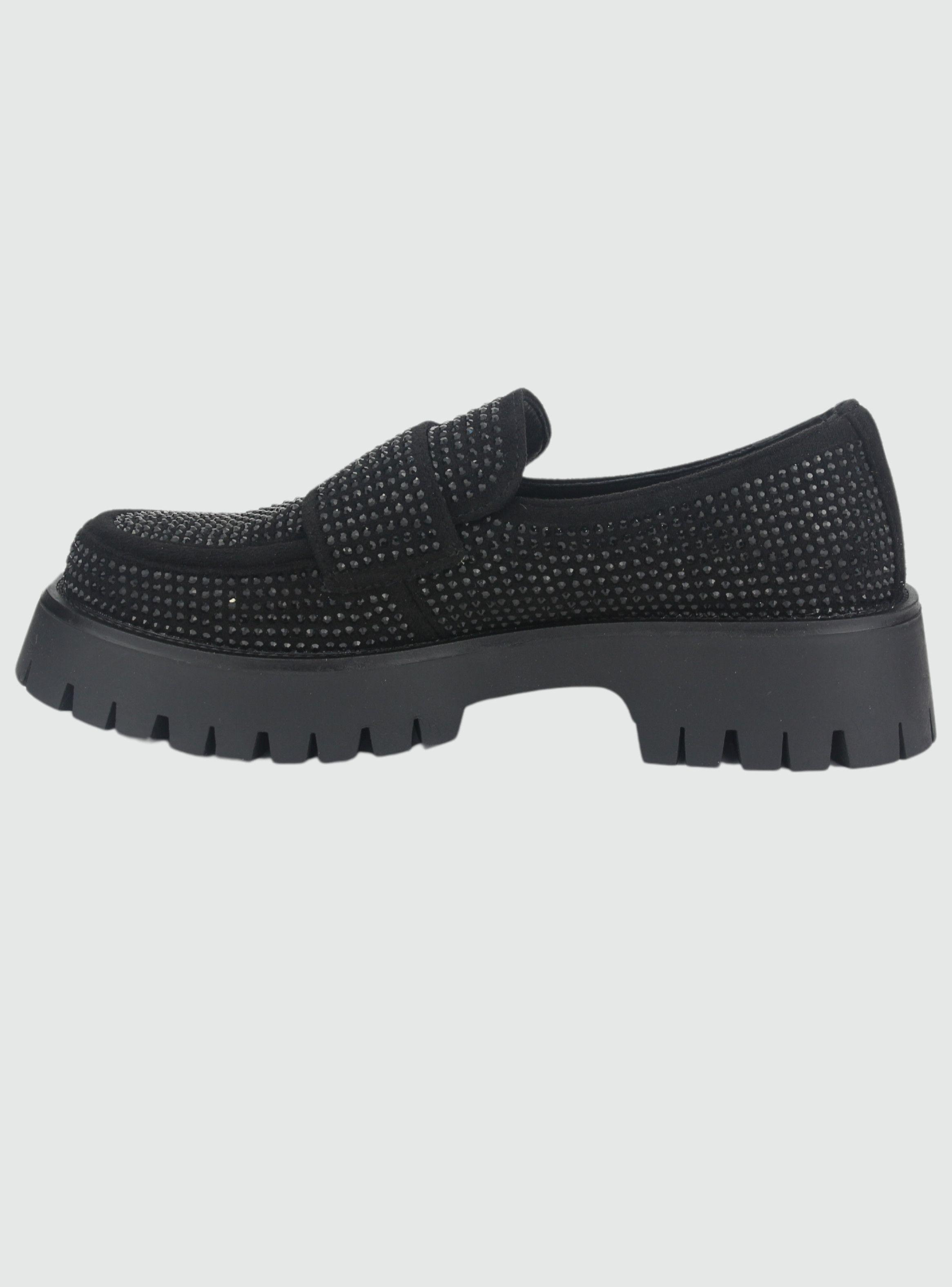 Mocasin Chalada Mujer Lenin-2 Negro Casual-1