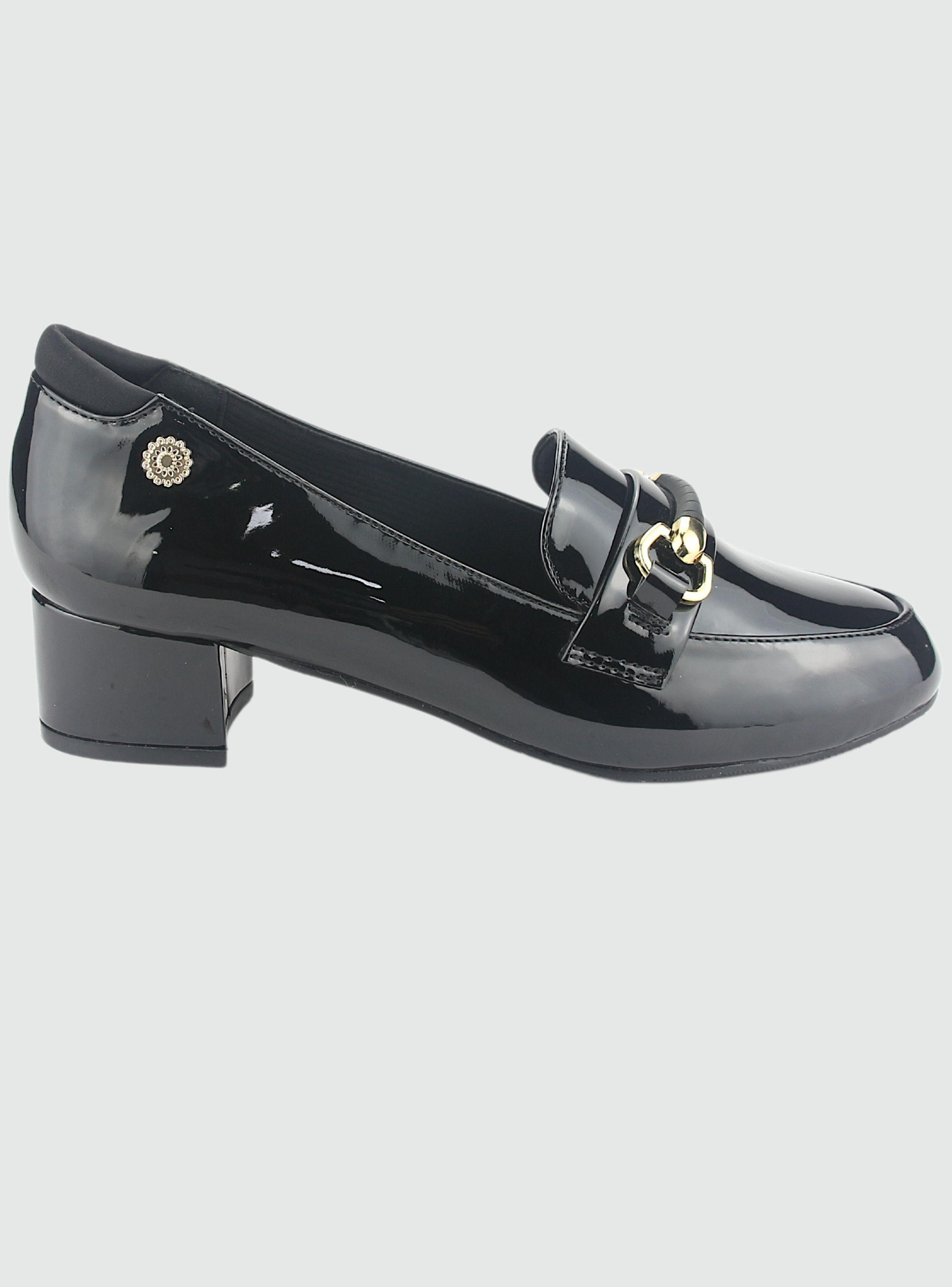 Mocasin Chalada Mujer Reyna-1 Negro Casual-0