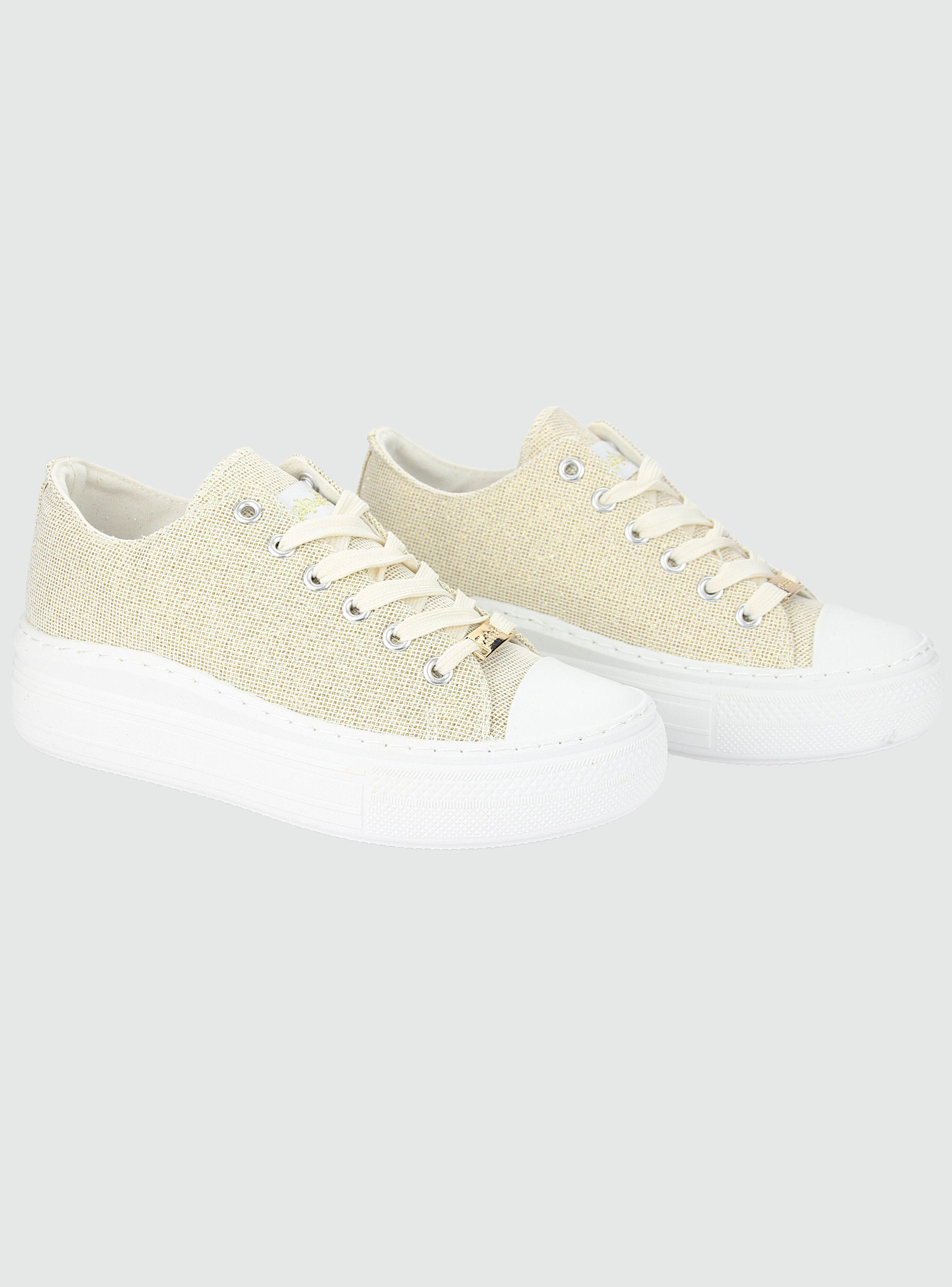 Zapatilla Chalada Mujer Clu-11 Dorado Urbano-4