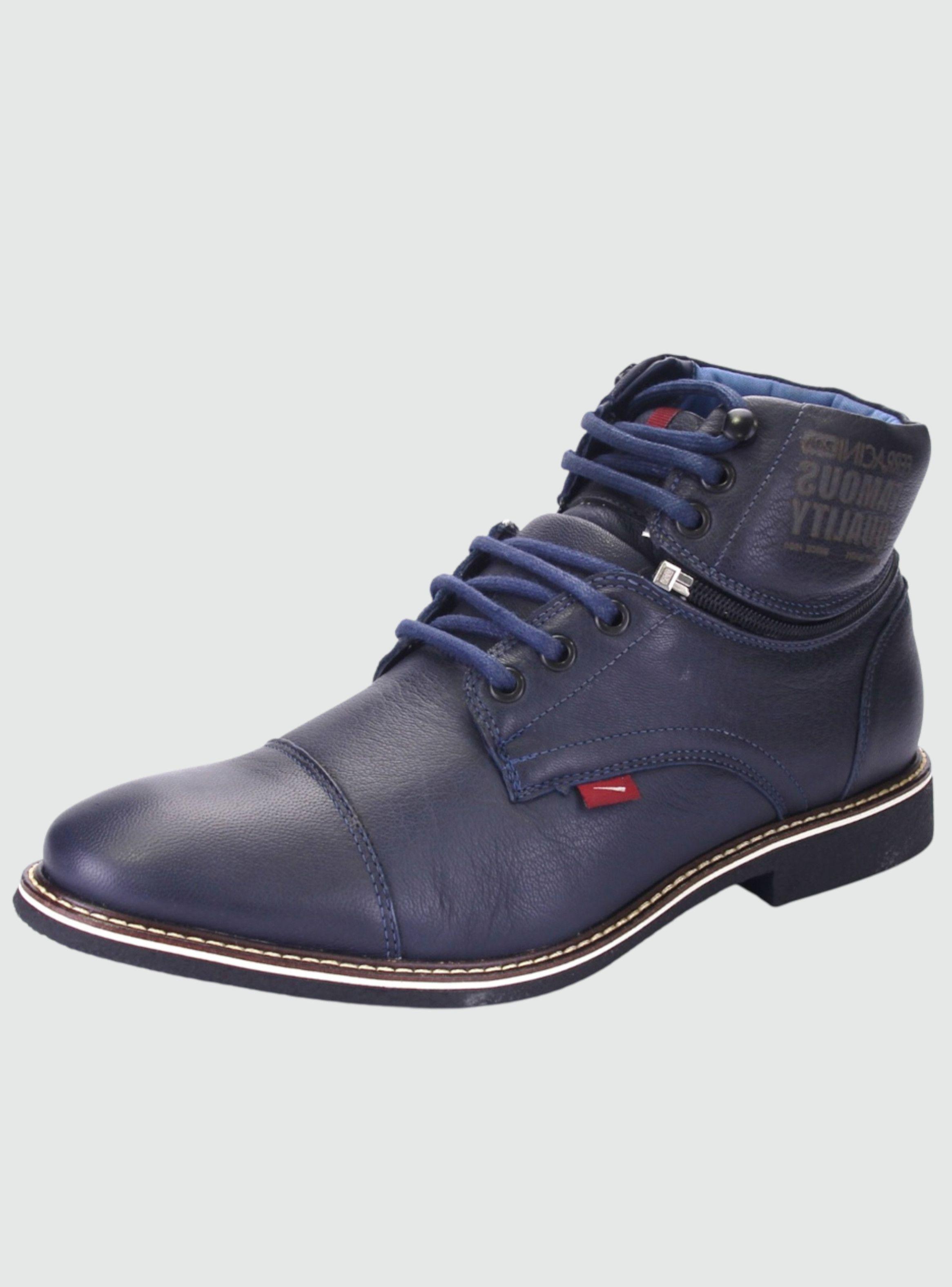 Bototo Ferracini Hombre 8724 Azul Marino Casual-0