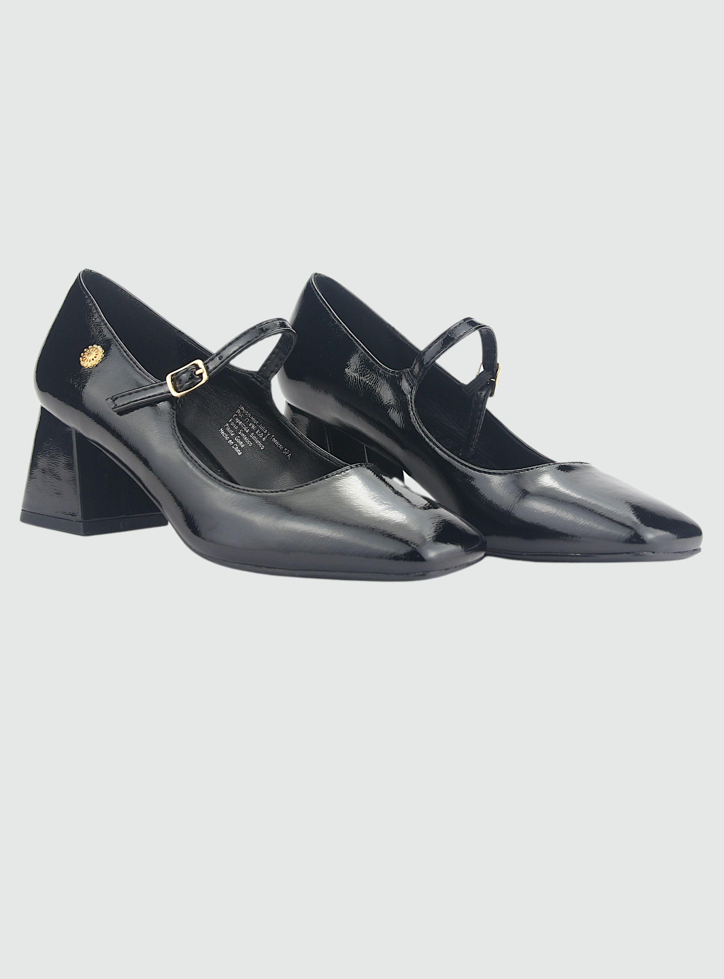Zapato Chalada Mujer Corso-6 Negro Casual-4