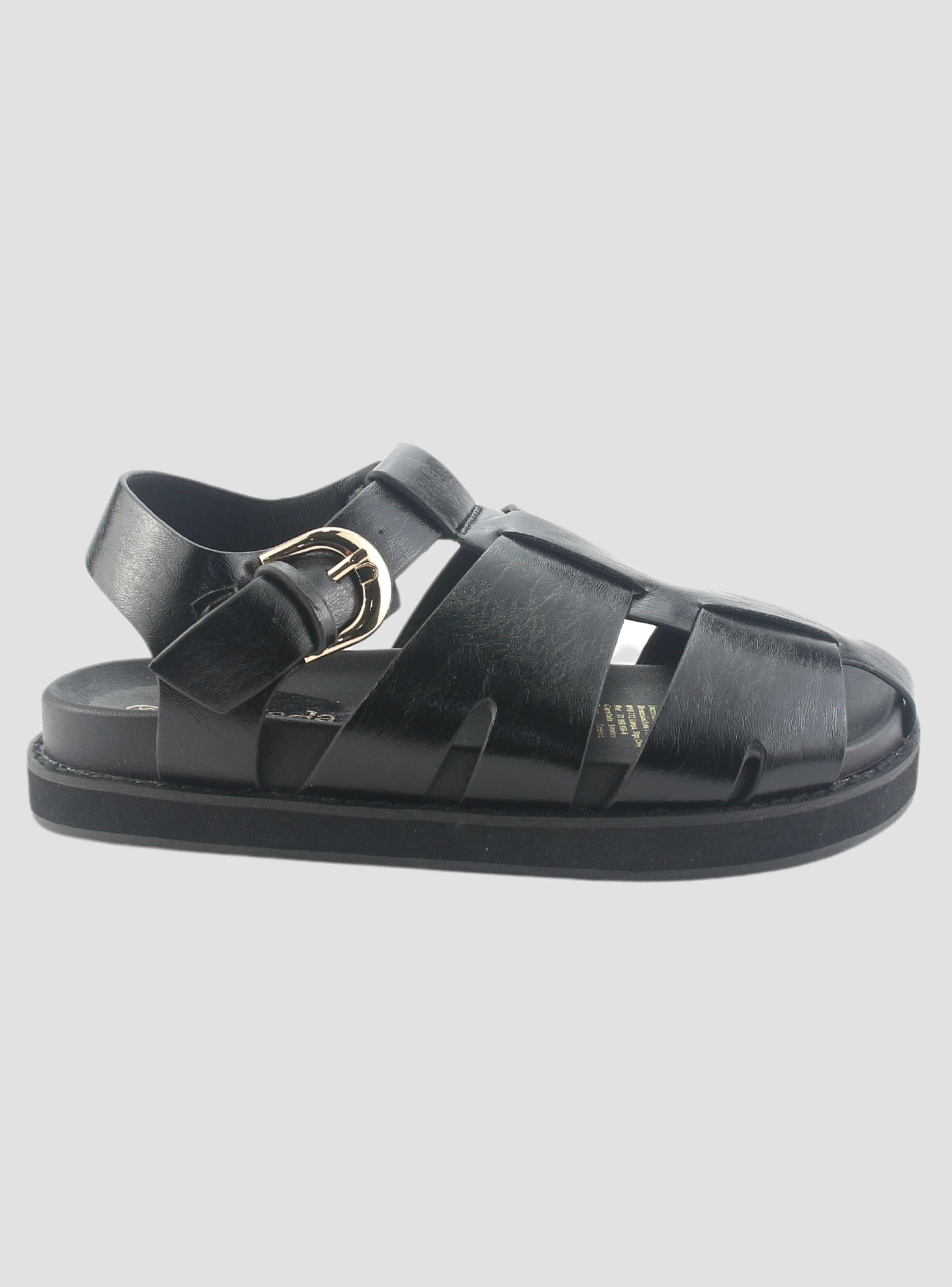 Sandalia Chalada Mujer Viva-11 Negro Casual-0