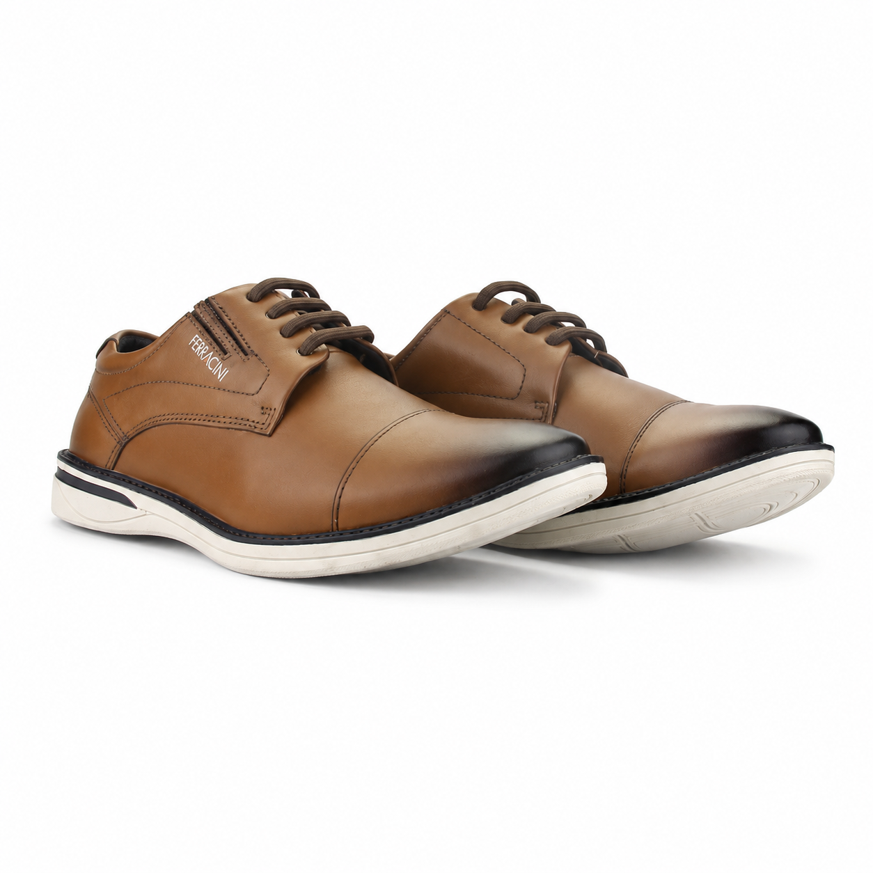 Zapato Café Hombre Casual Ferracini 3622-6