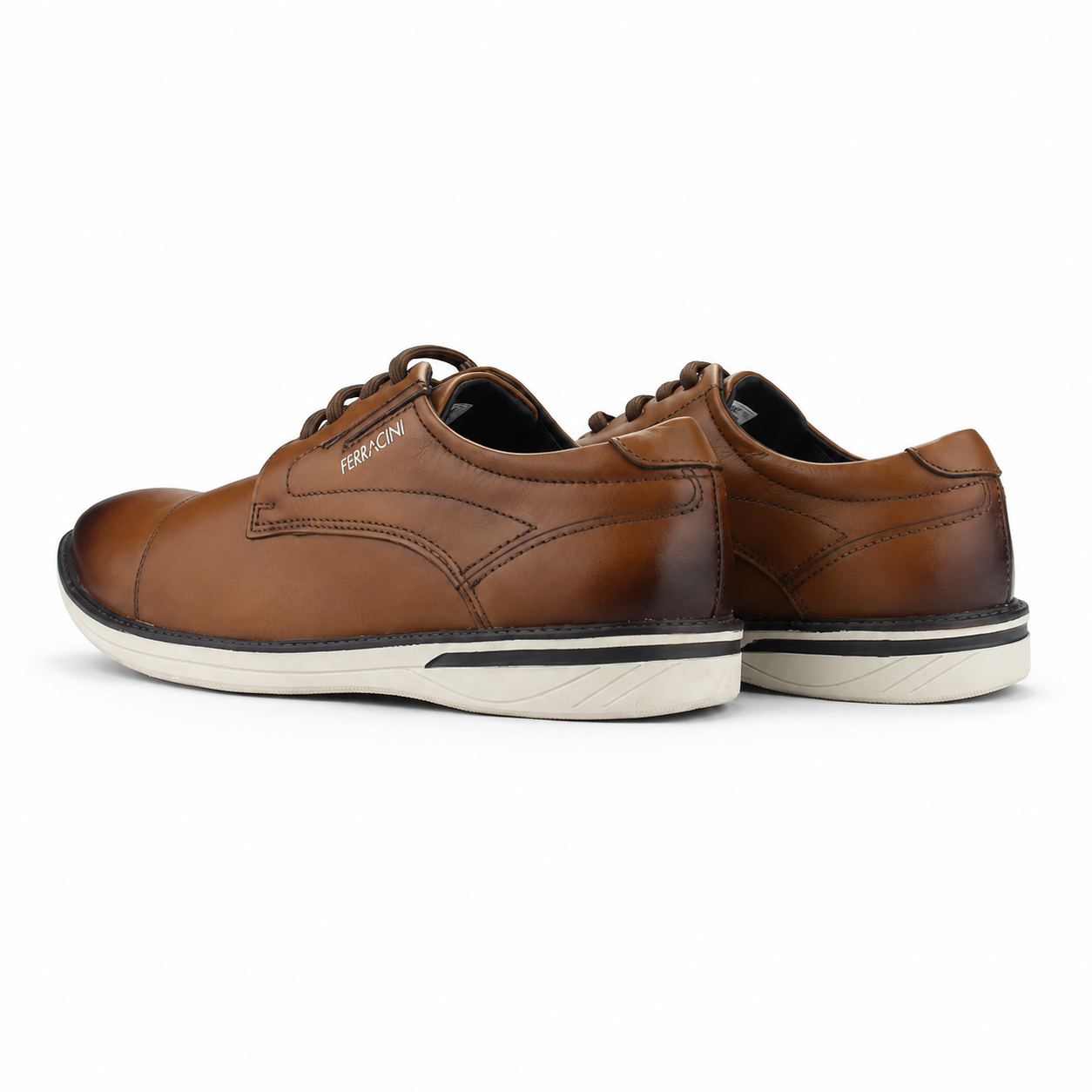 Zapato Café Hombre Casual Ferracini 3622-7