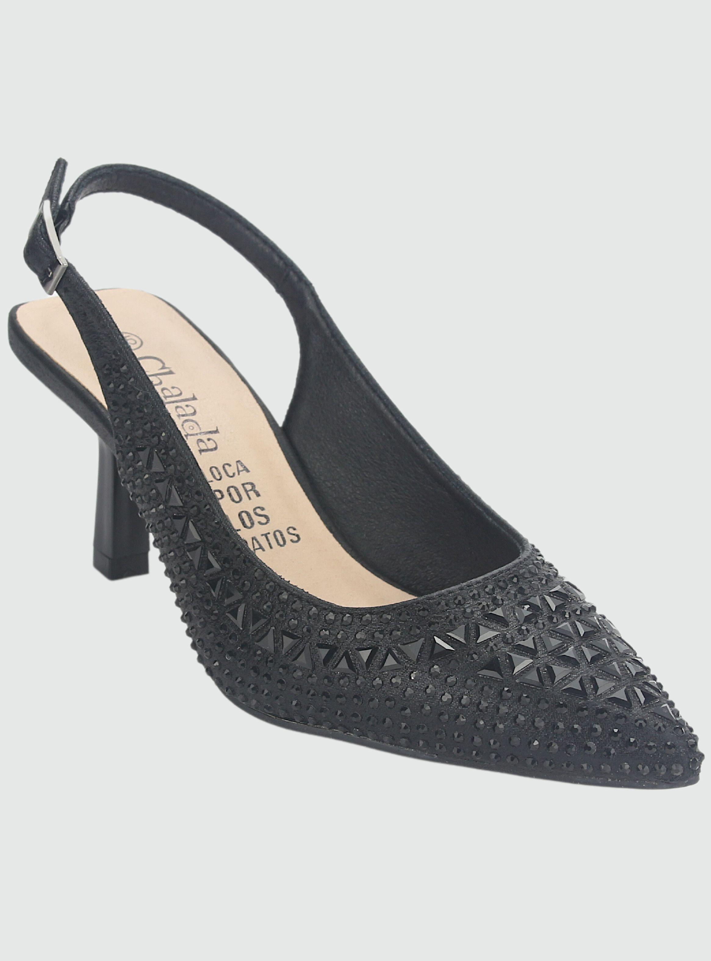 Zapato Chalada Mujer Hot-70 Negro Casual-2