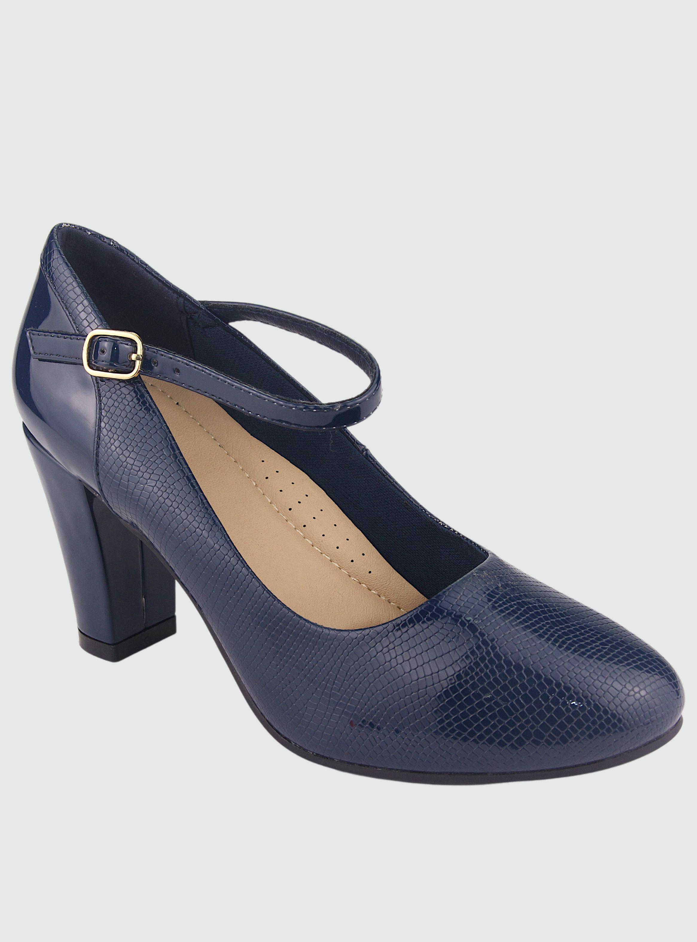 Zapato Chalada Mujer Cobna-2 Azul Marino Moda-0