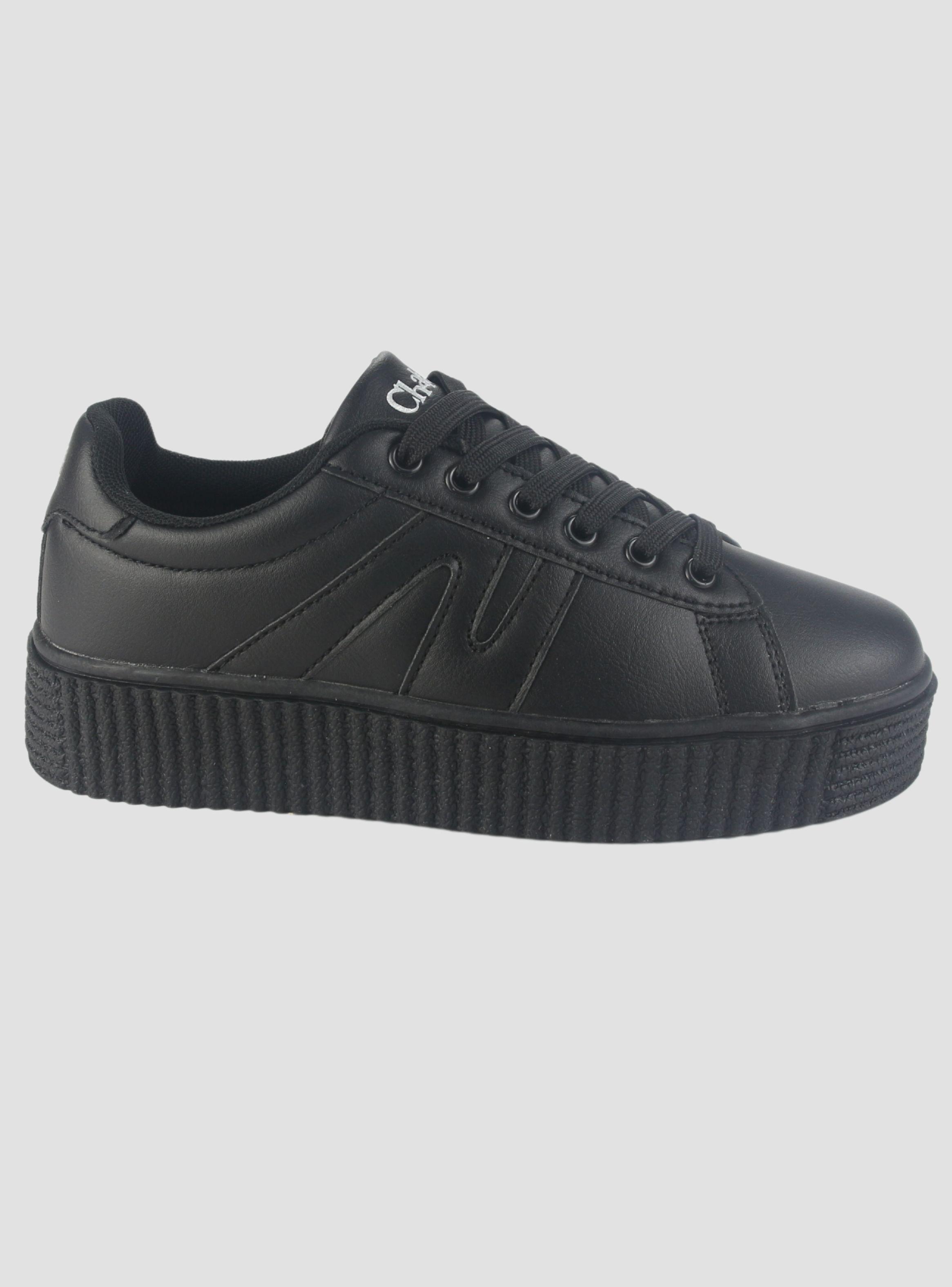 Zapatilla Chalada Mujer Flumi-10 Negro Urbano-0