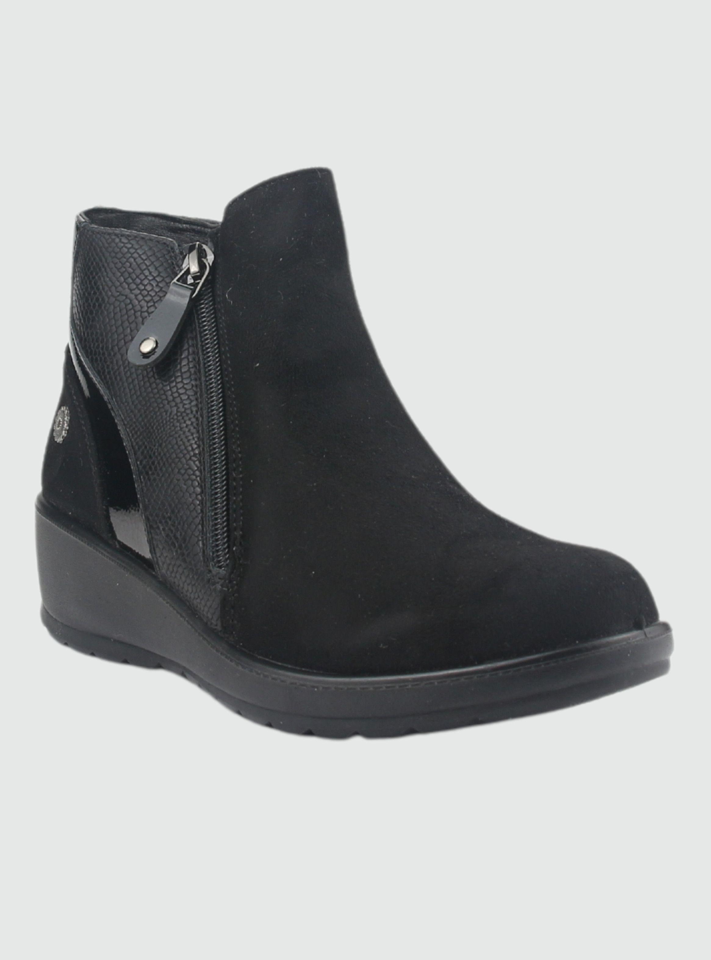 Botin Chalada Mujer Confort-5 Negro Casual-2