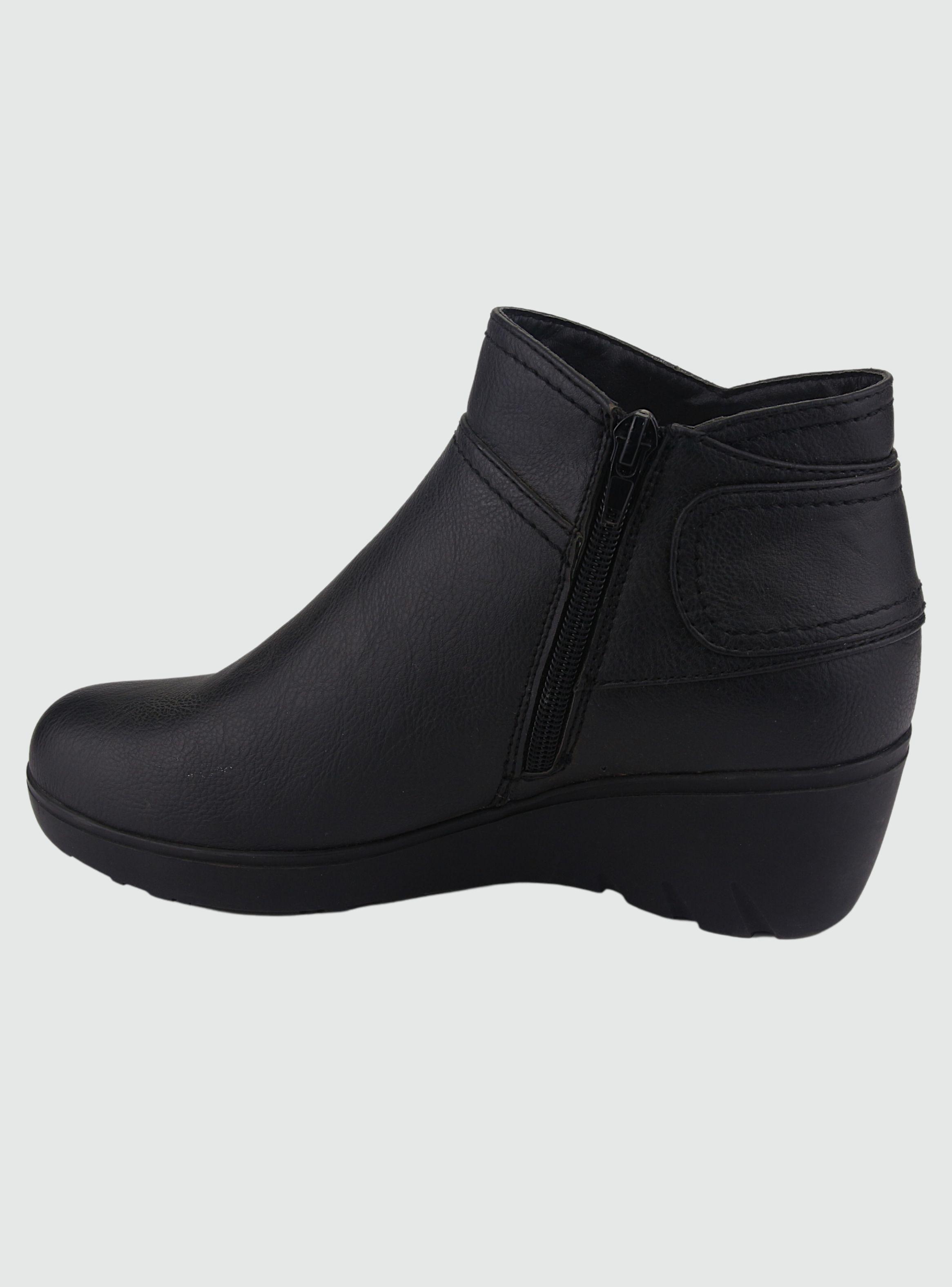 Botin Chalada Mujer Tanda-4 Negro Casual-1