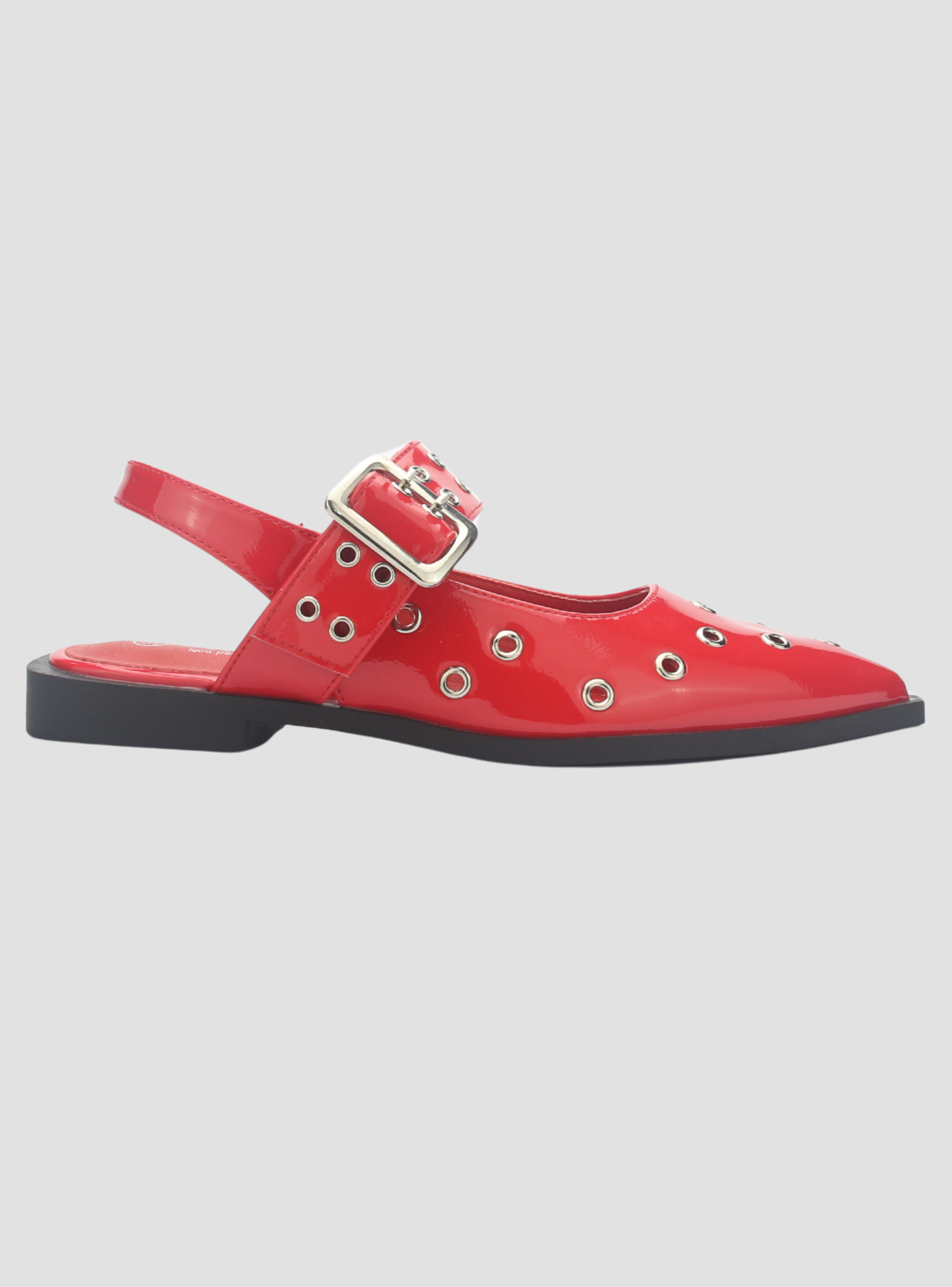Ballerina Mujer Chalada Slik-20 Rojo Casual-0