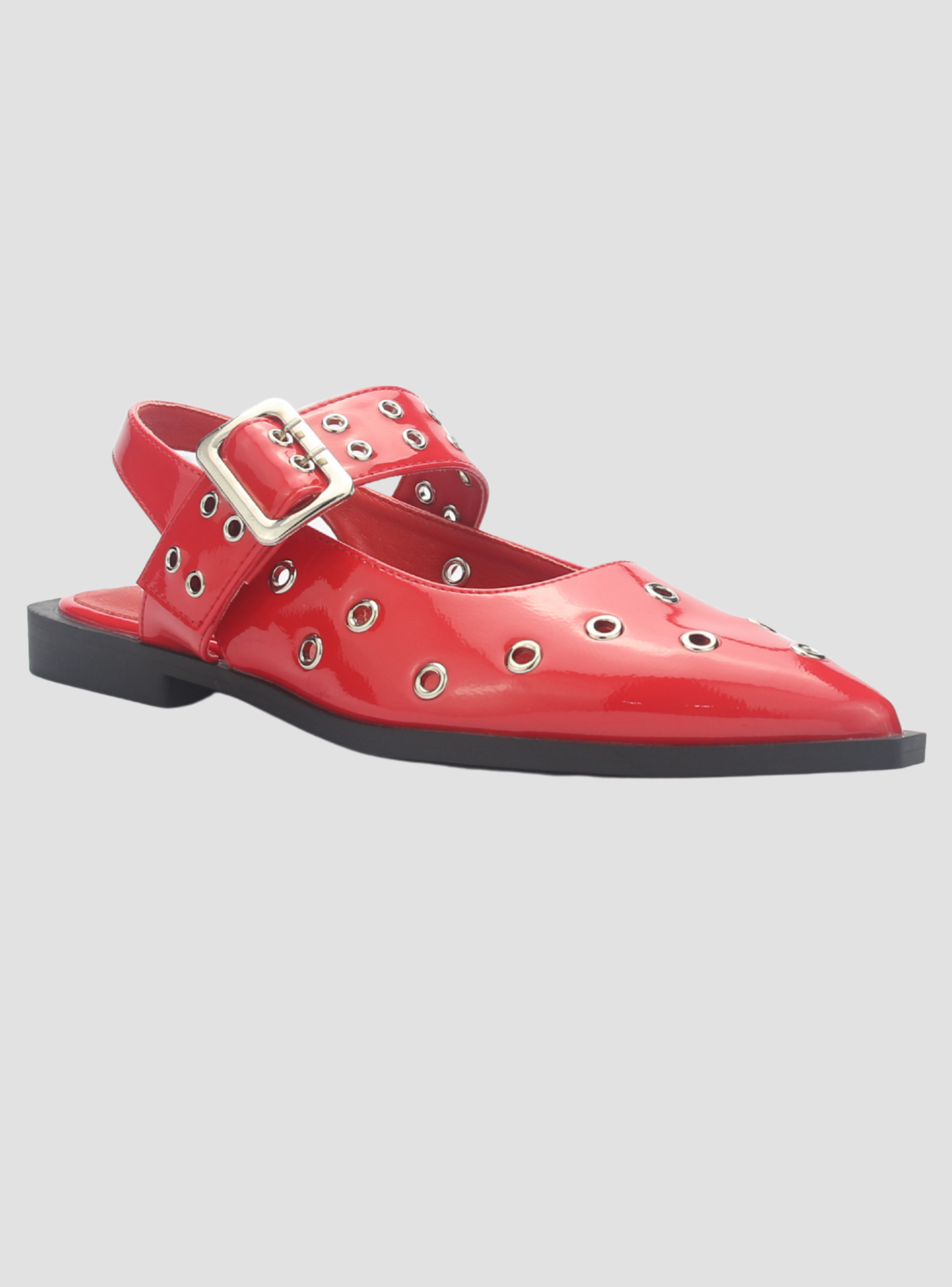 Ballerina Mujer Chalada Slik-20 Rojo Casual-2