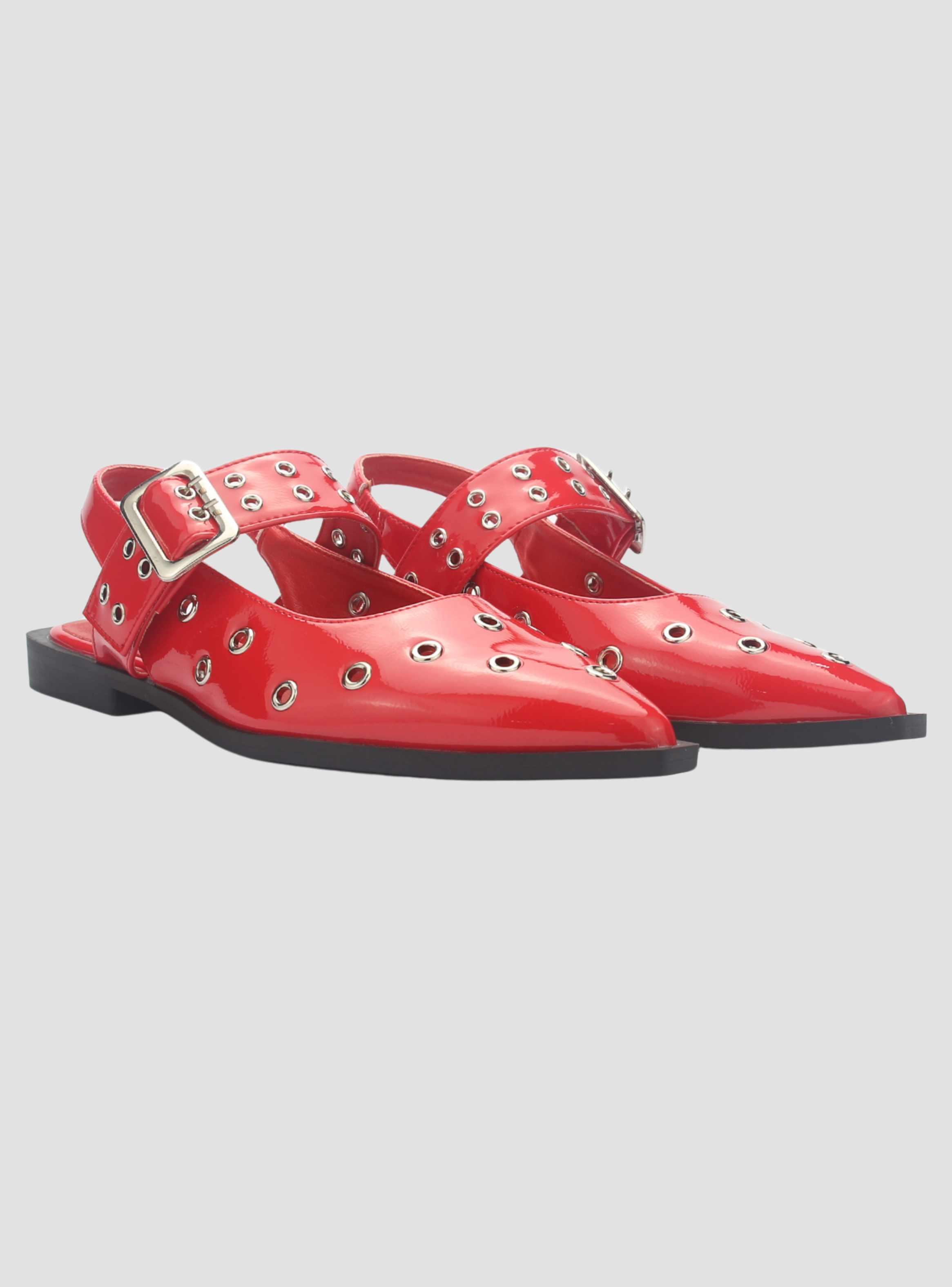 Ballerina Mujer Chalada Slik-20 Rojo Casual-6