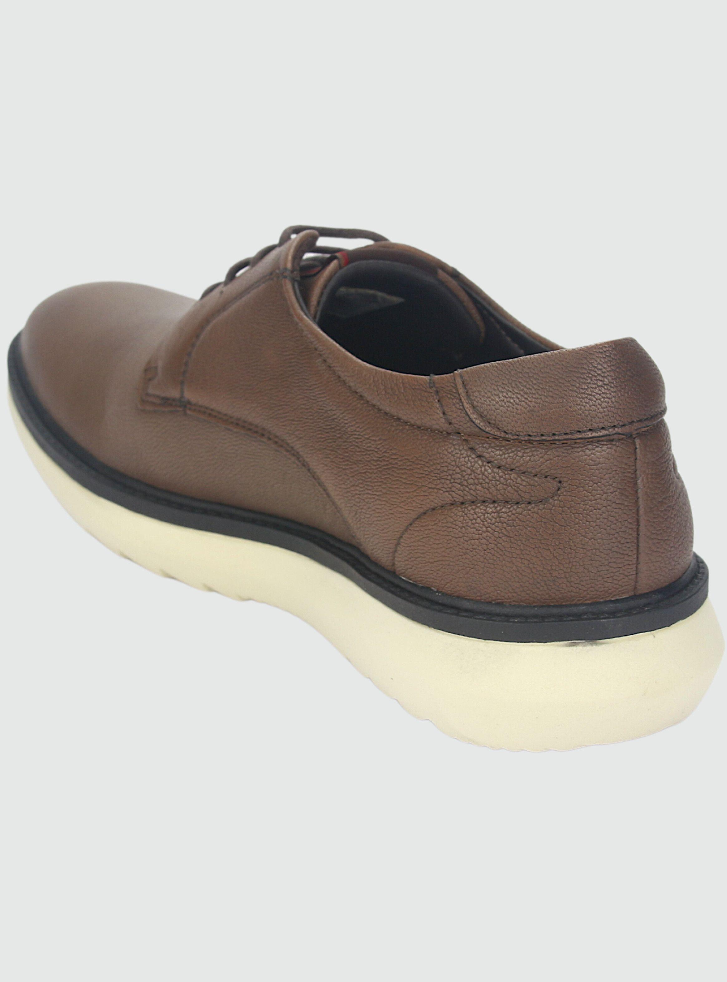 Zapato Ferracini Galaxy Hombre 6770 W Tabaco Casual-3