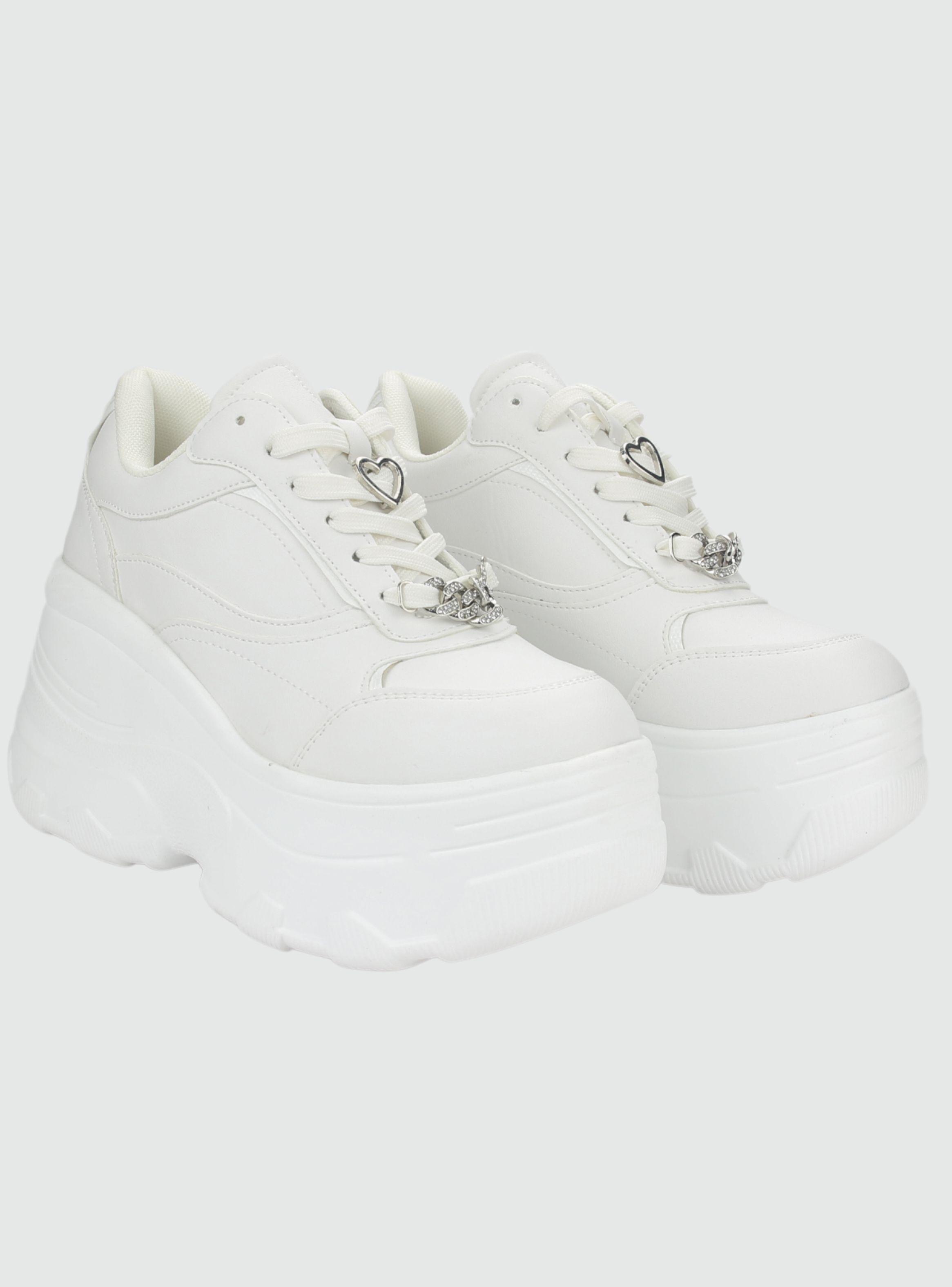Zapatilla Chalada Mujer Nake-1 Blanco Urbano-4