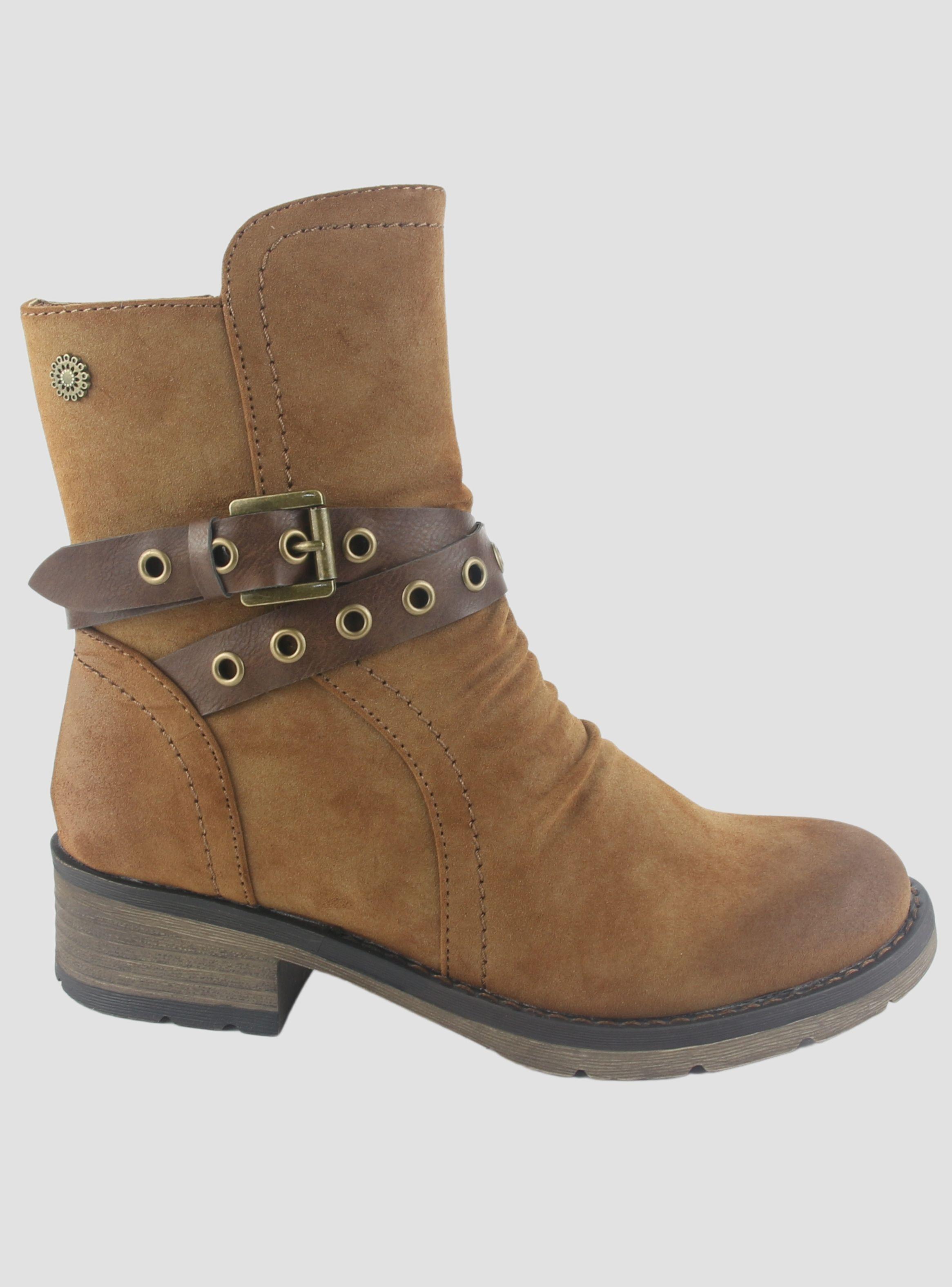 Botin Chalada Mujer Torri-29 Camel Casual-0