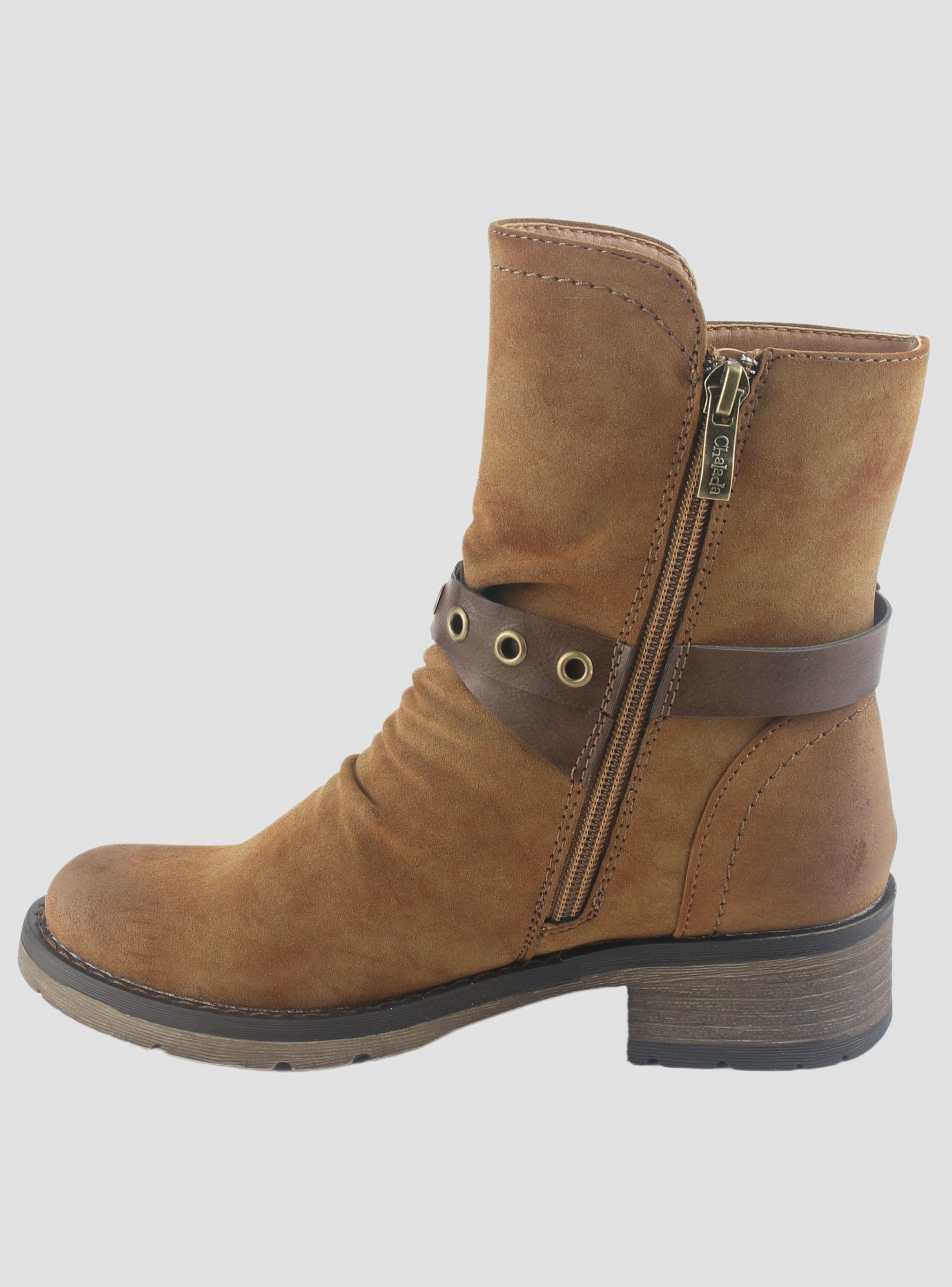 Botin Chalada Mujer Torri-29 Camel Casual-1