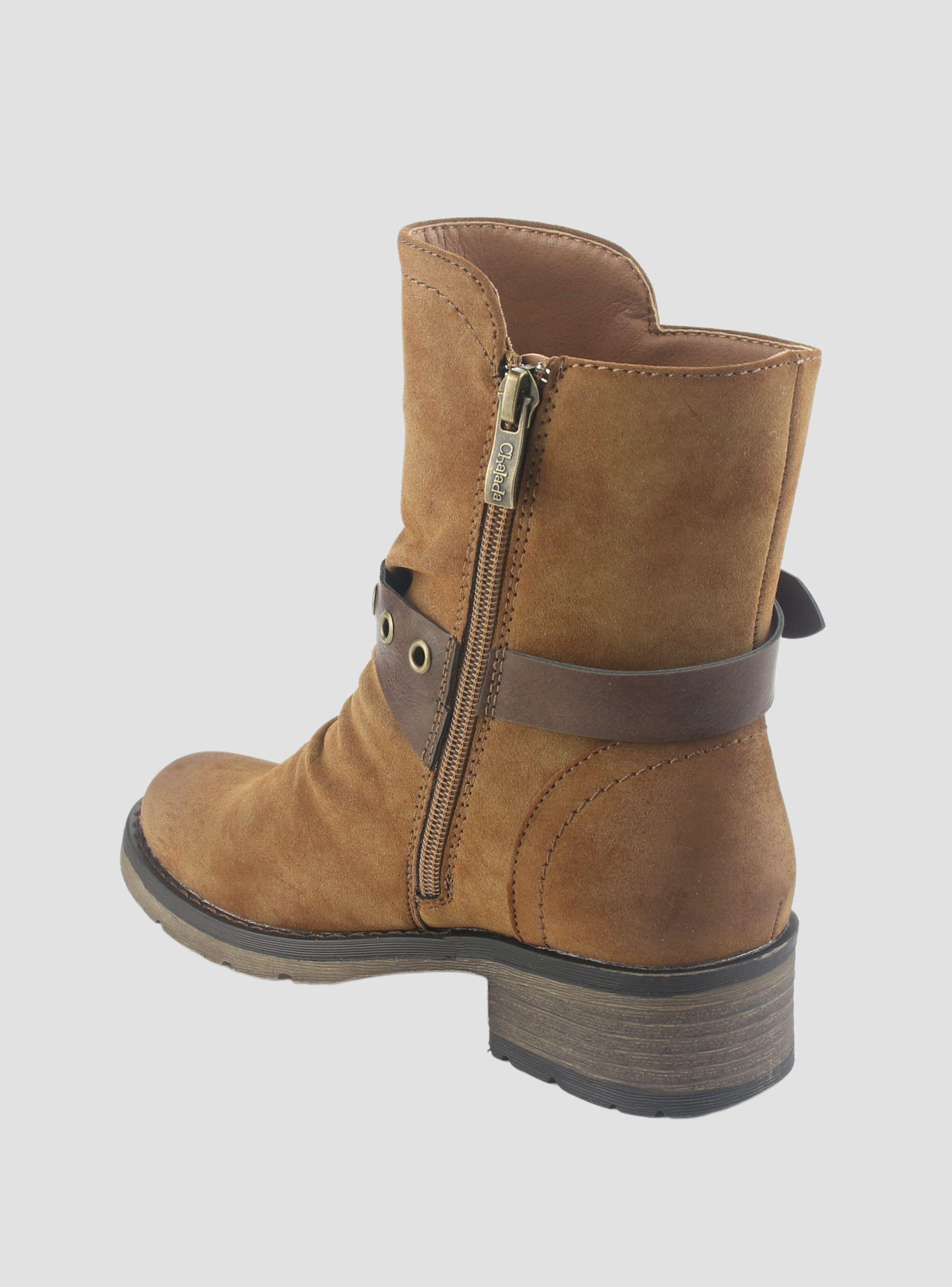 Botin Chalada Mujer Torri-29 Camel Casual-3