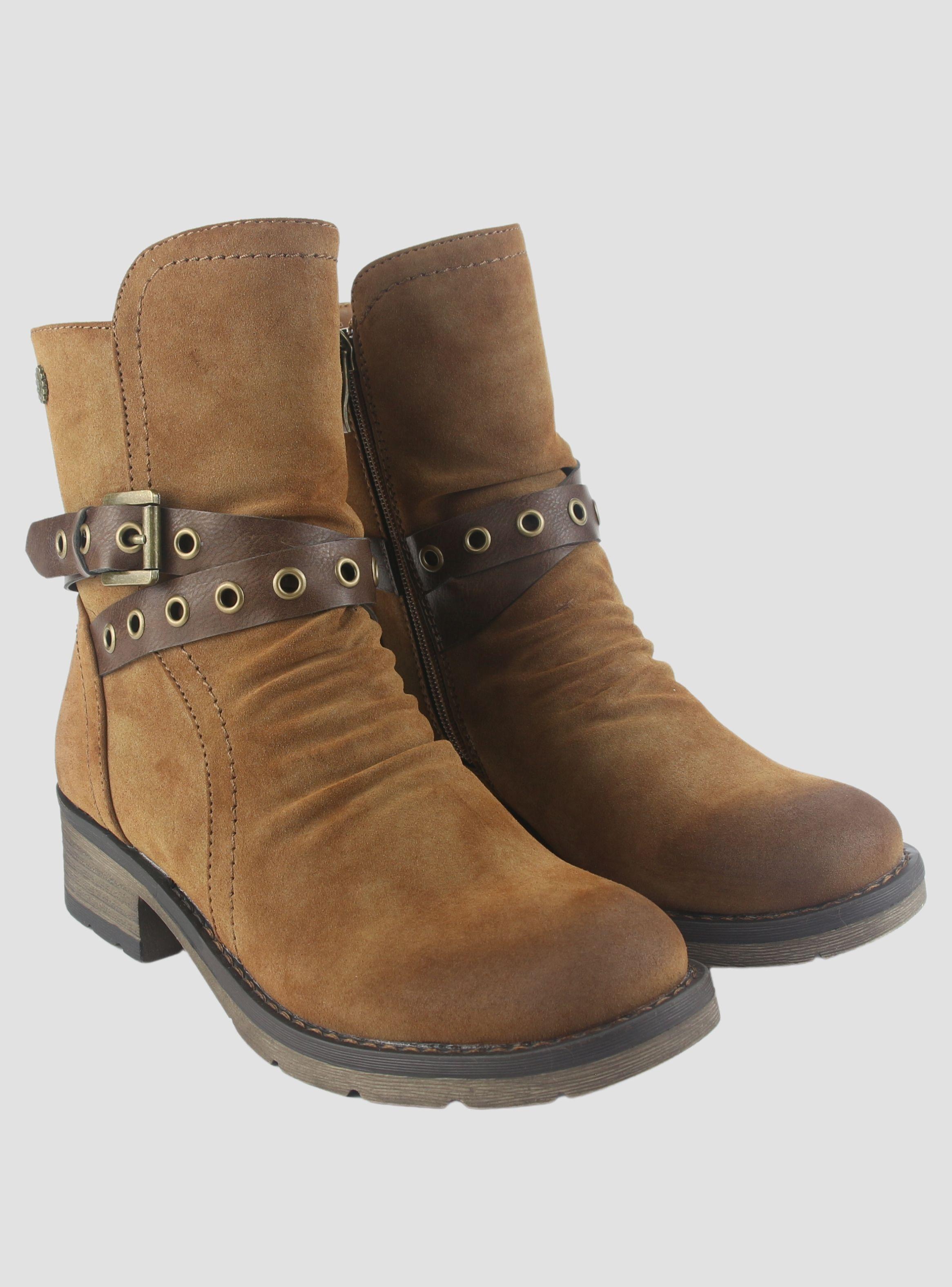 Botin Chalada Mujer Torri-29 Camel Casual-4