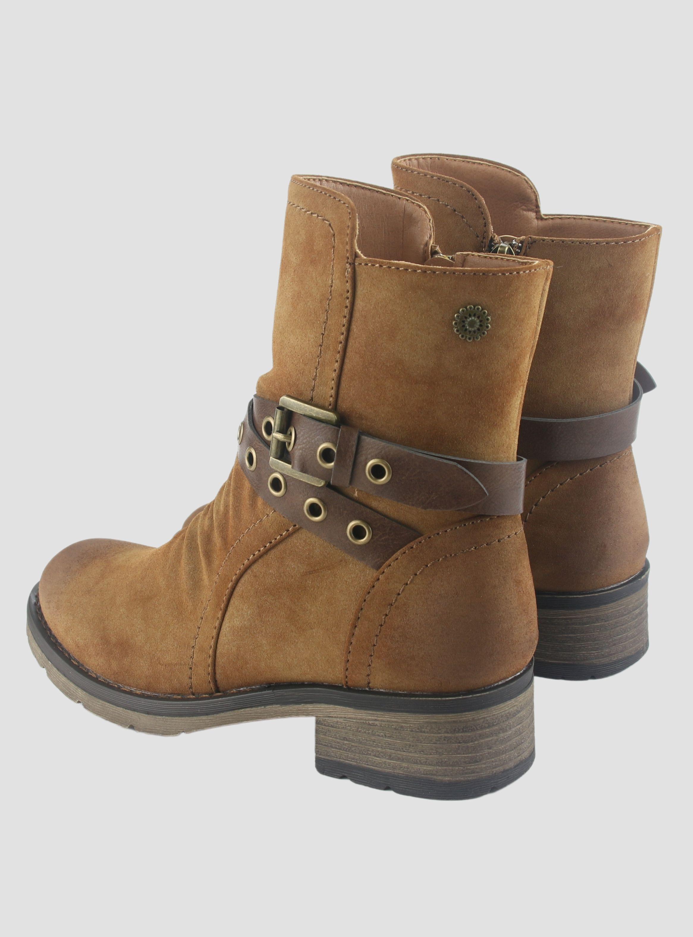 Botin Chalada Mujer Torri-29 Camel Casual-5