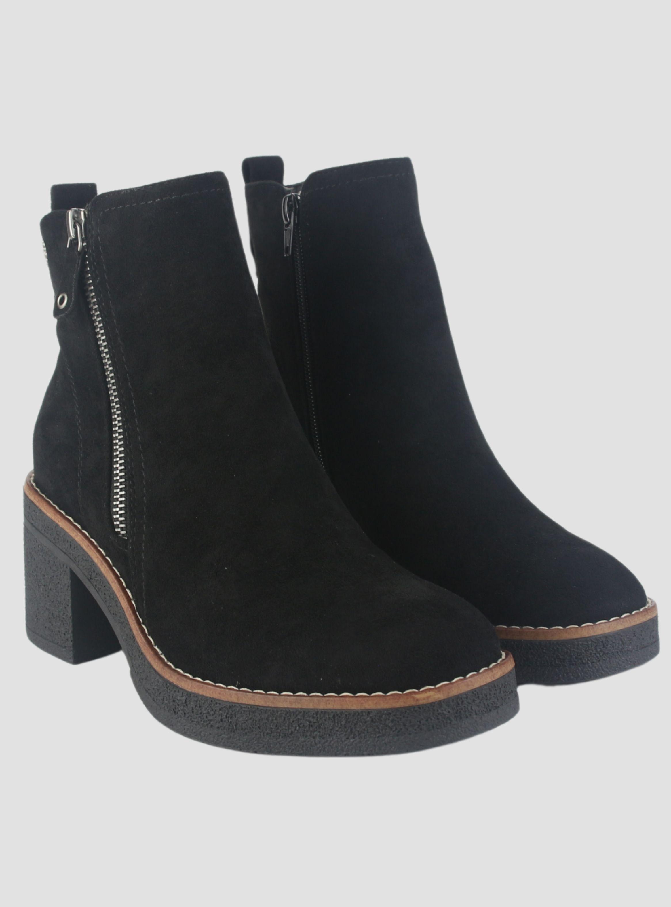 Botin Chalada Mujer Bricca-2 Negro Casual-4