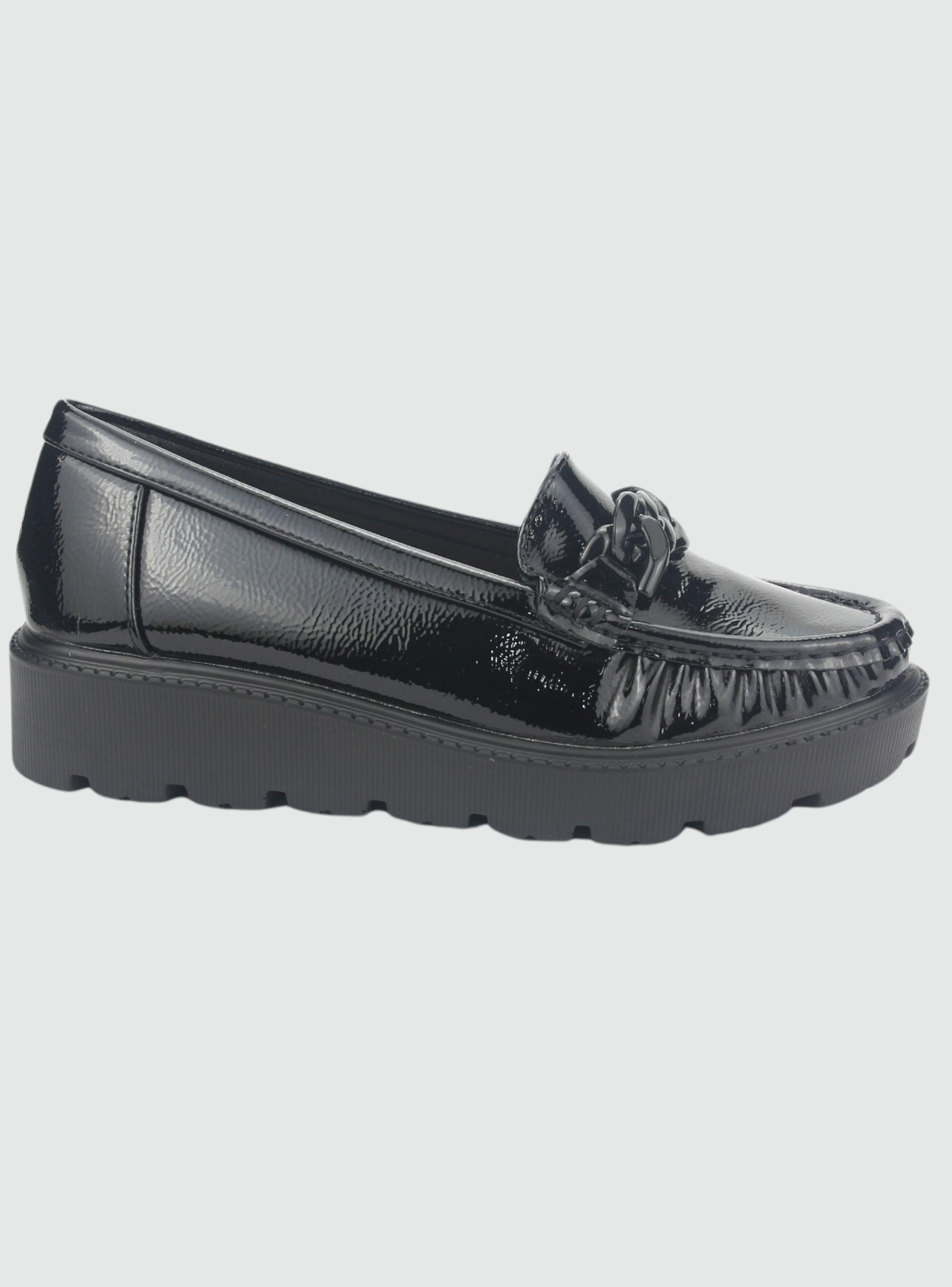Mocasin Chalada Mujer Gran-21 Negro Casual-0
